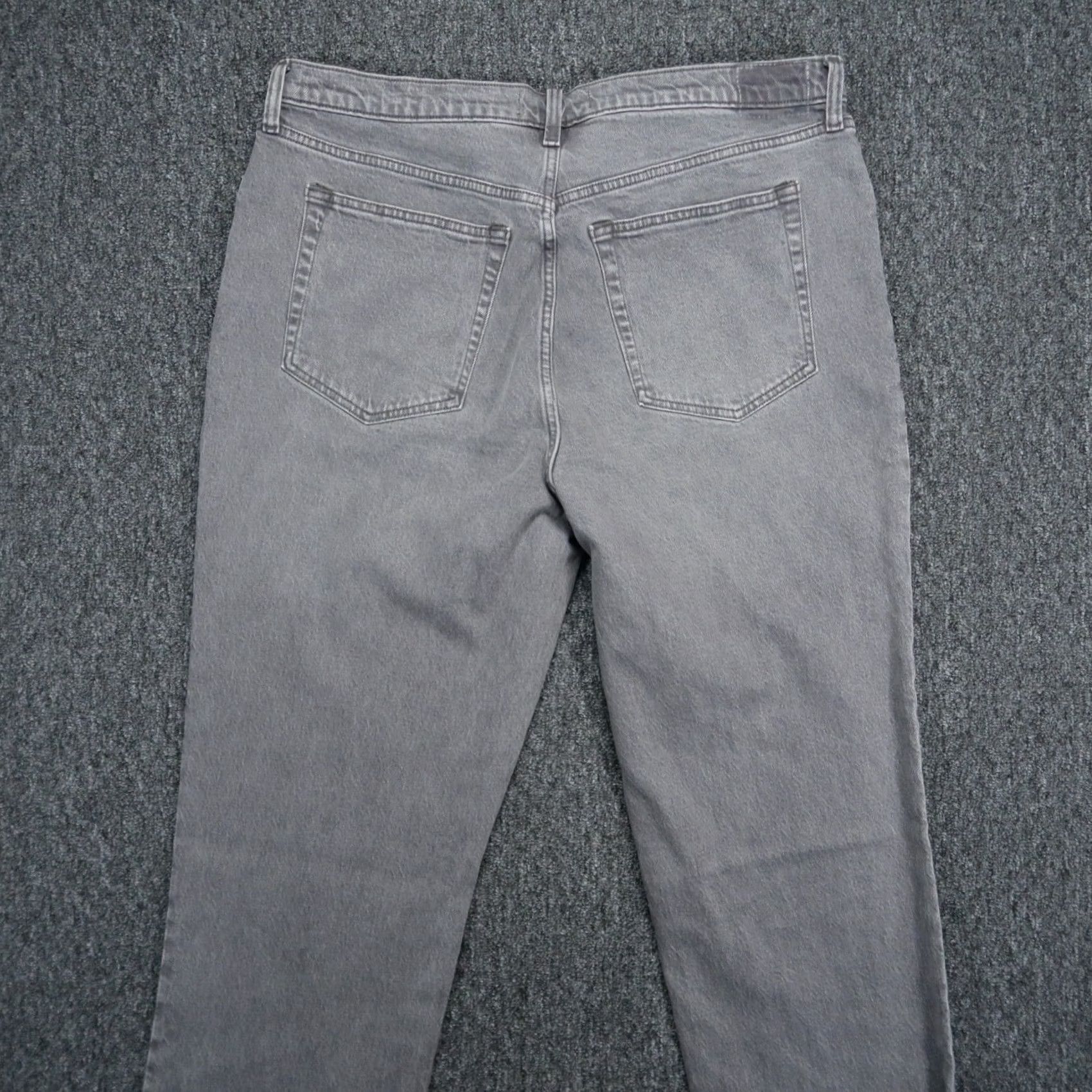 Abercrombie & Fitch Abercrombie & Fitch Jeans Womens 40x28 Gray 90s Straight Ultra High Rise NWT Size 27" / US 4 / IT 40 - 5 Thumbnail