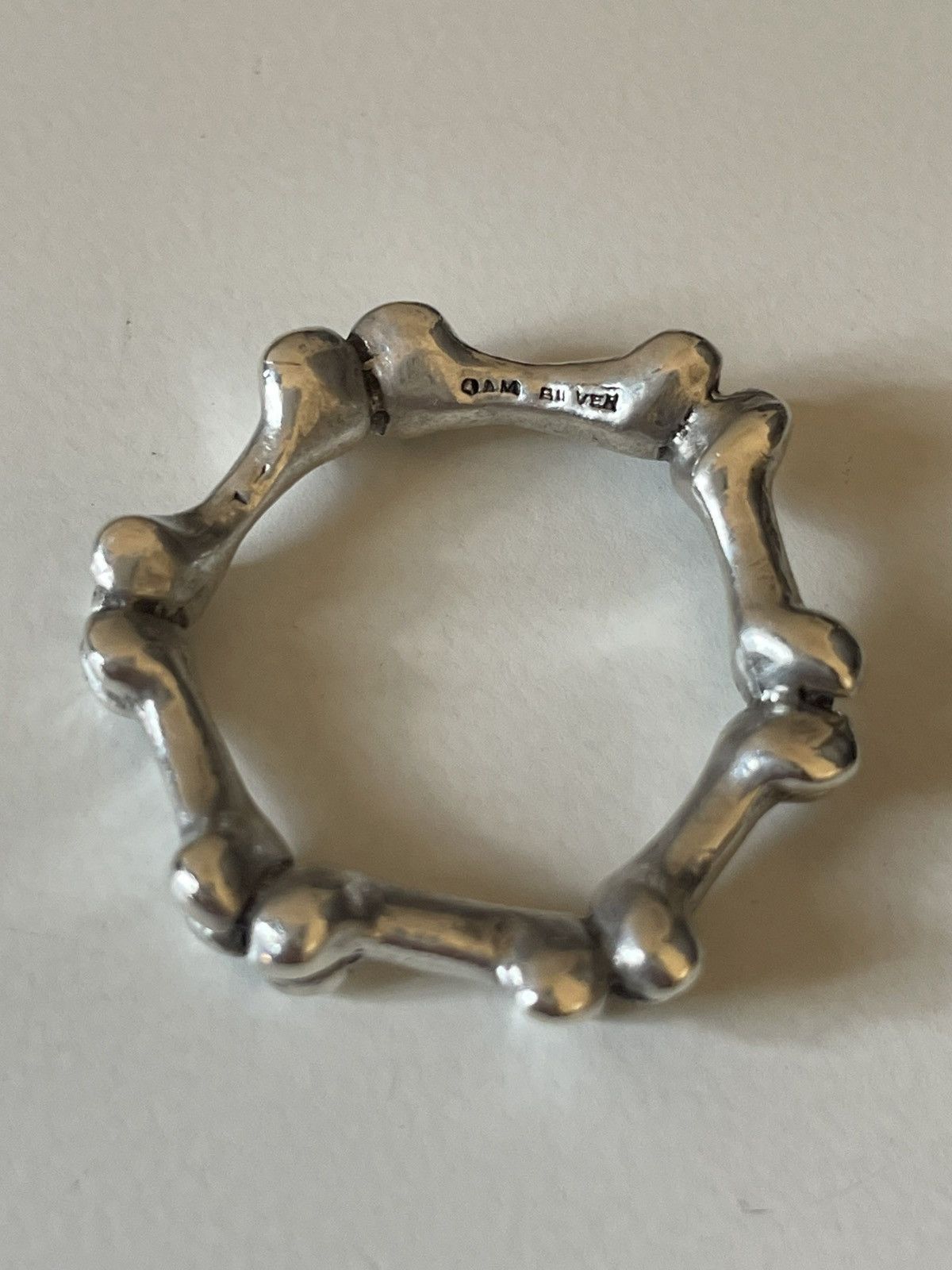 Number (N)ine SS01 Bone Ring Size ONE SIZE - 3 Thumbnail