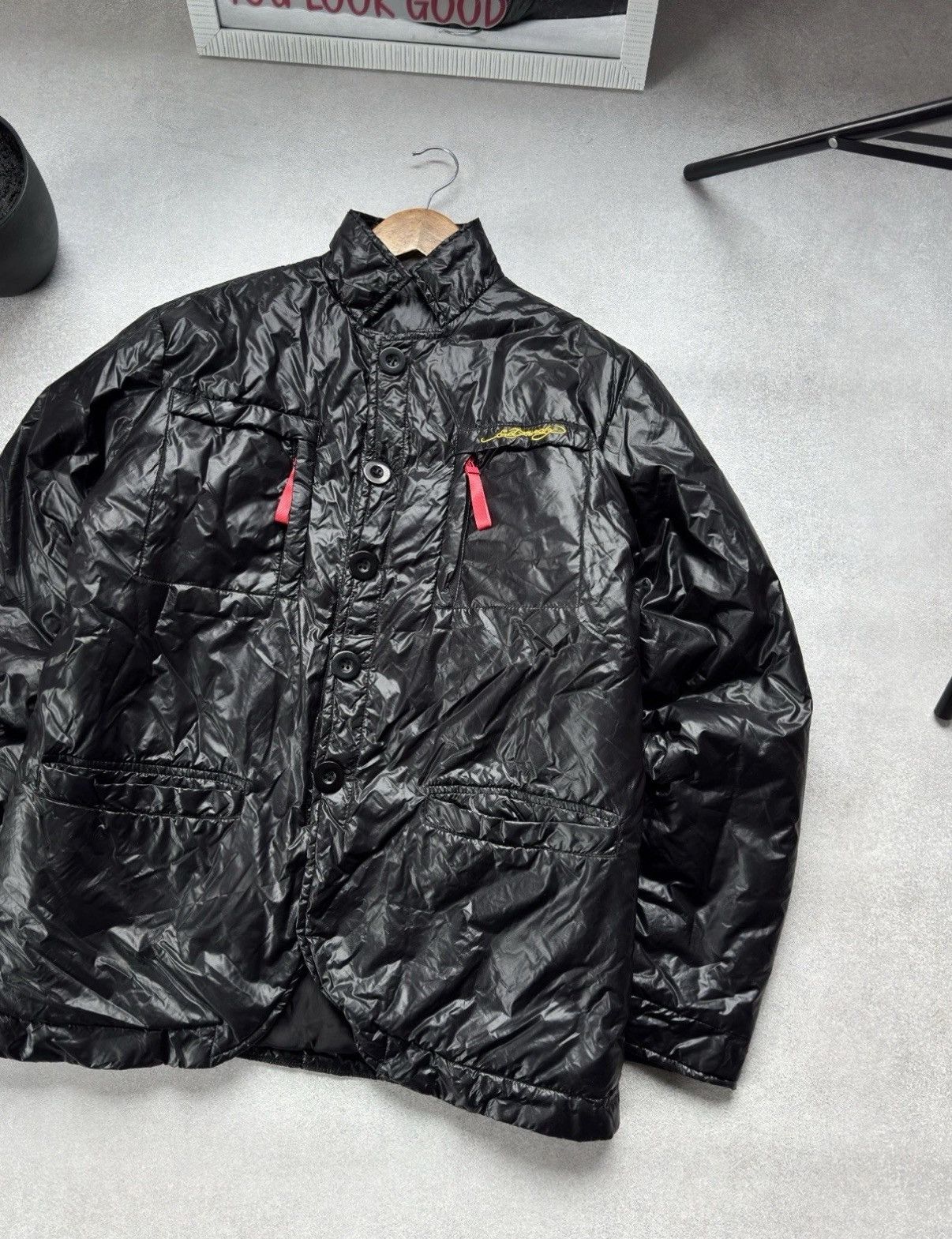 Ed Hardy Vintage Ed Hardy By Christian Audigier Big Logo Nylon Jacket Size US M / EU 48-50 / 2 - 5 Thumbnail