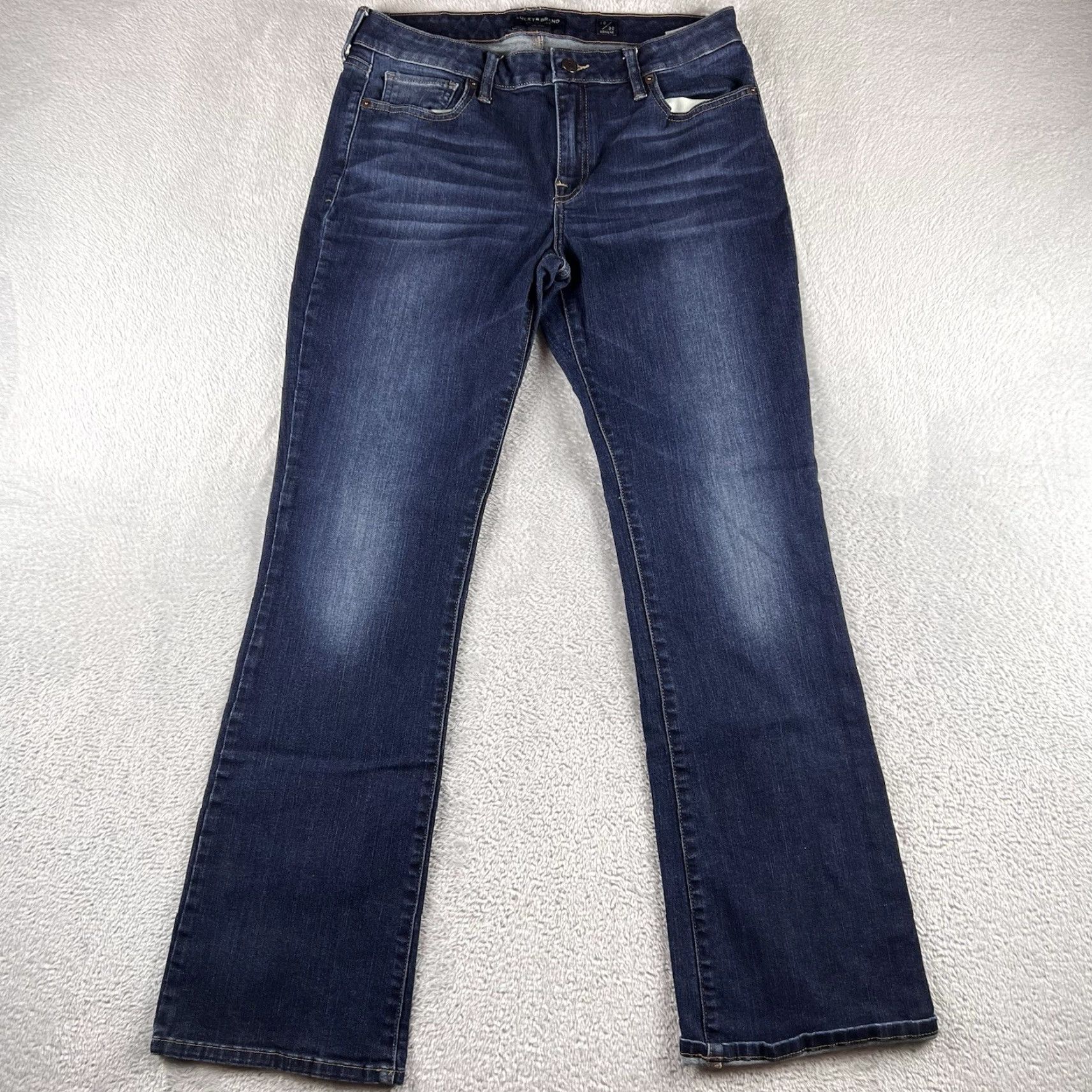 Lucky Brand Lucky Brand Jeans Bootcut Womens 10 Regular Stretch Denim Blue 31x30 Inseam 31 5-Pocket Boyfriend? Size 32" / US 10 / IT 46 - 2 Thumbnail