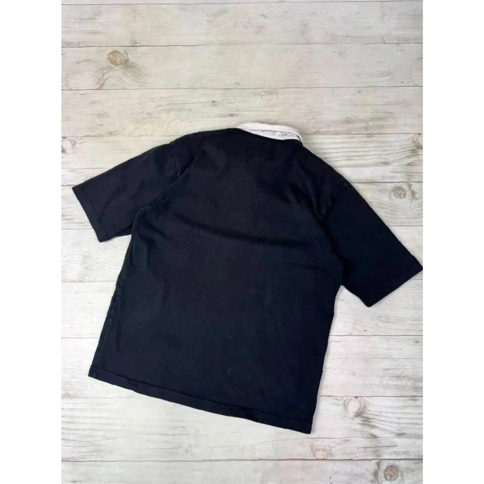 Cotton Traders VINTAGE Cotton Traders Polo Shirt Rugby 90s Men Size L Black Shirt Mens Size US L / EU 52-54 / 3 - 6 Thumbnail