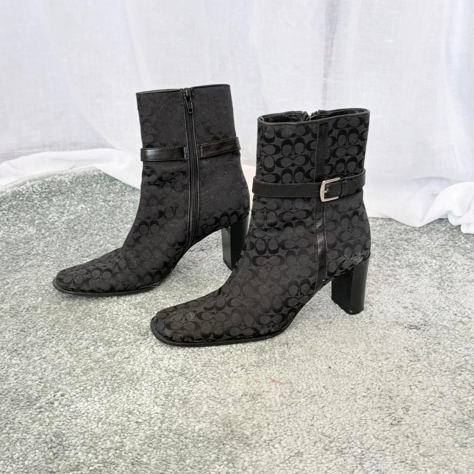 Coach Vintage Black Coach Boots Size US 5.5 / IT 35.5 - 1 Thumbnail