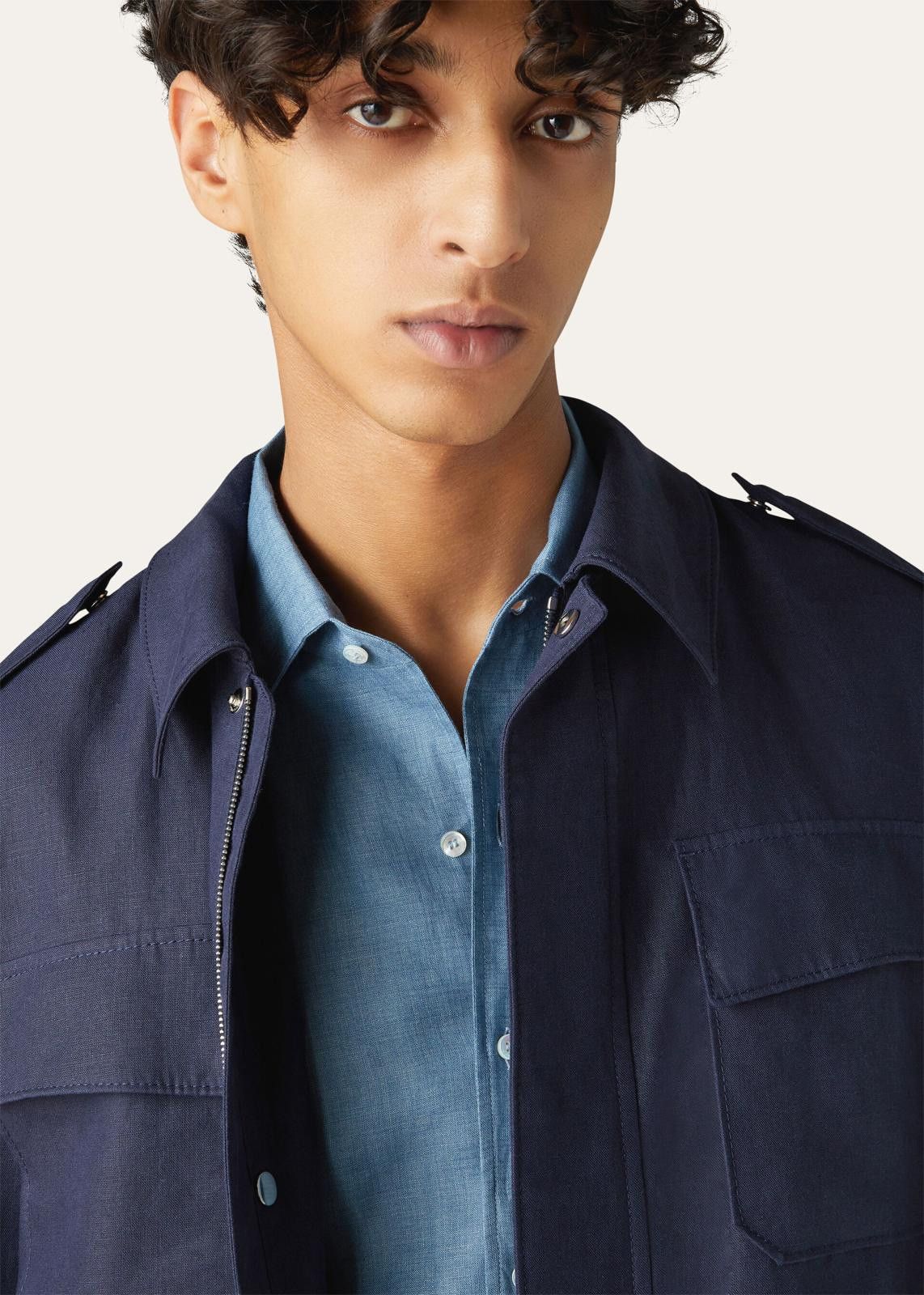 Loro Piana o1srvl11e1124 Nevado Bomber Jacket in Navy Blue Size US S / EU 44-46 / 1 - 6 Thumbnail