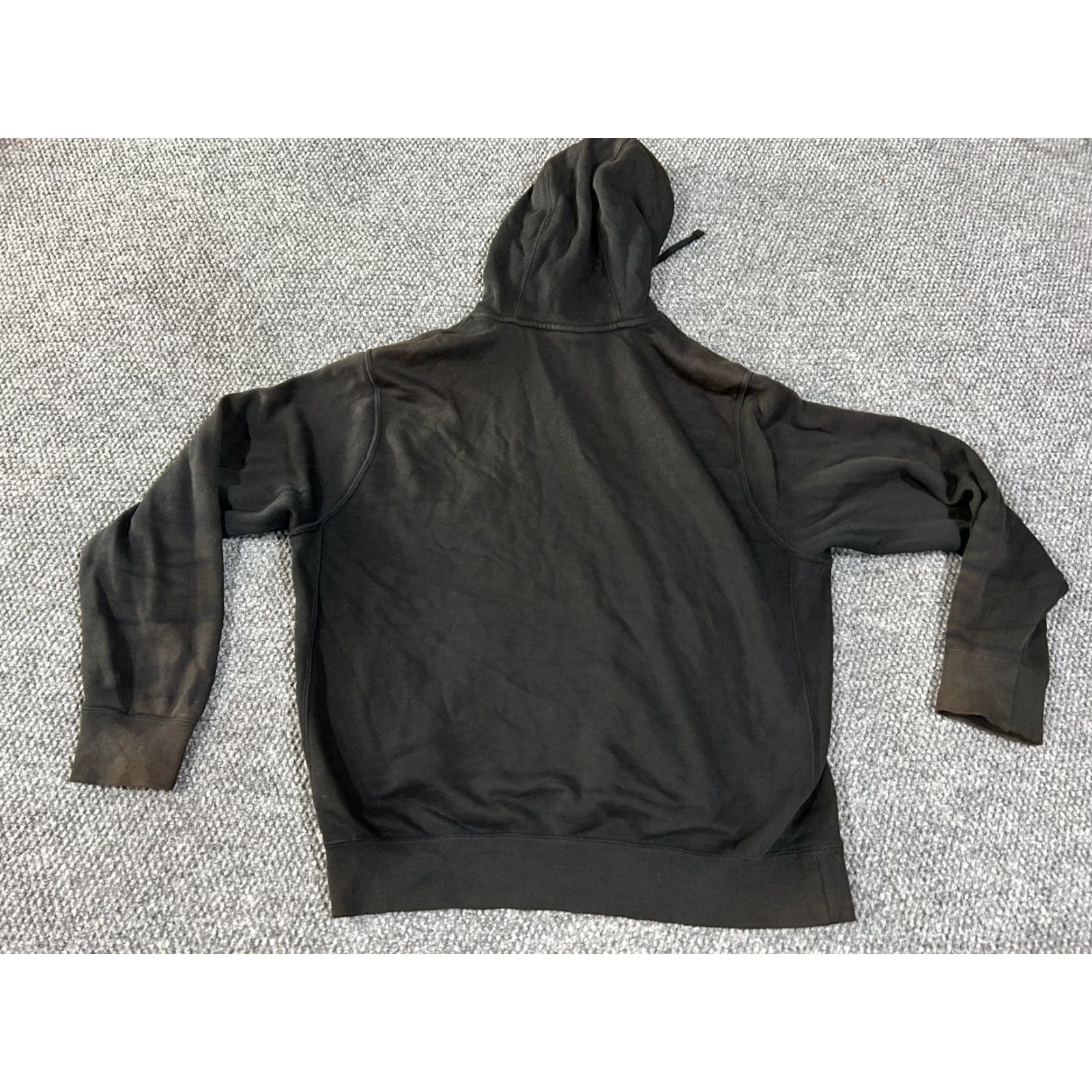 Nike Nike Hoodie Mens M Black Swoosh Logo Hooded Pullover Crew Neck Sweatshirt Graphic Print Pockets Sports Nike Sportswear Regular Fit Size US M / EU 48-50 / 2 - 7 Thumbnail