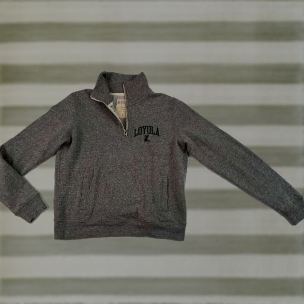 Vintage VINTAGE Loyola Chicago University 1/4 Zip Grey Small Red Shirt Sweatshirt Zip University Mens S Gray Pullover Size US S / EU 44-46 / 1 - 1 Thumbnail