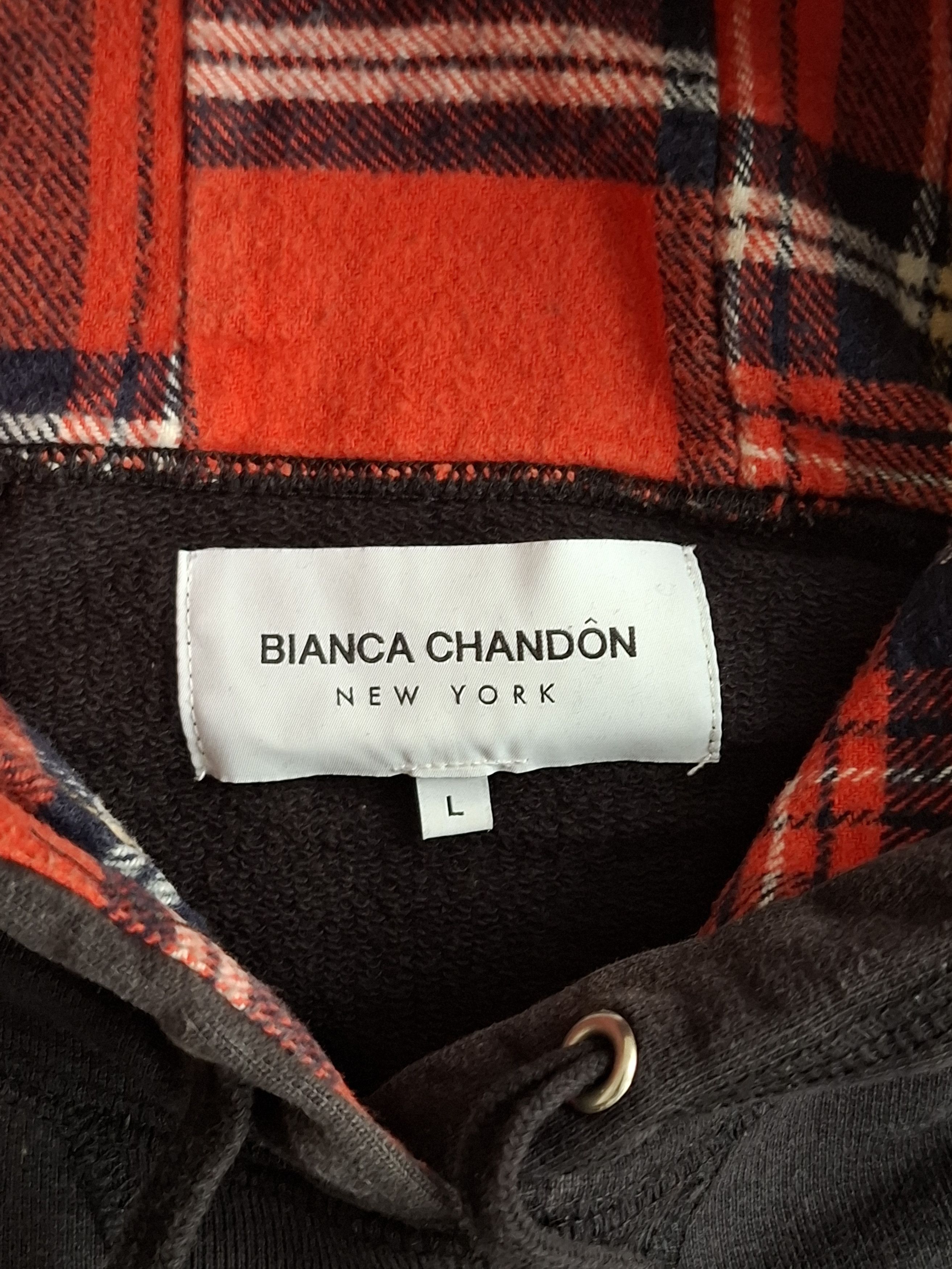BIANCA CHANDON Black / plaid hoodie Size US L / EU 52-54 / 3 - 3 Thumbnail