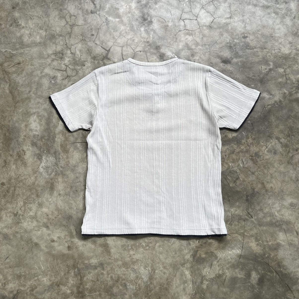 Beauty Beast 2000s Urban Collection Vkei Style Ribbed Double Layer Shirt Size US M / EU 48-50 / 2 - 2 Thumbnail