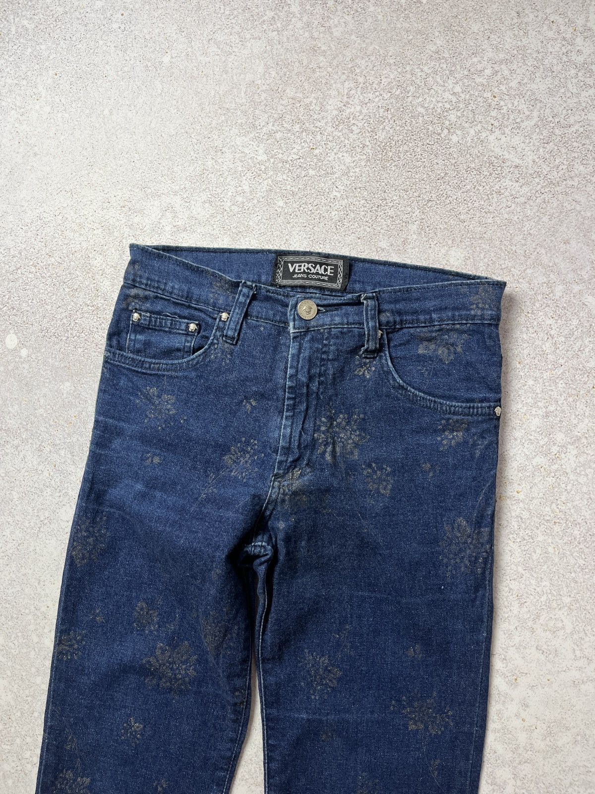 Versace Jeans Couture Vintage Versace Jeans Couture Flared Monogram Archive Size 28" / US 6 / IT 42 - 3 Thumbnail