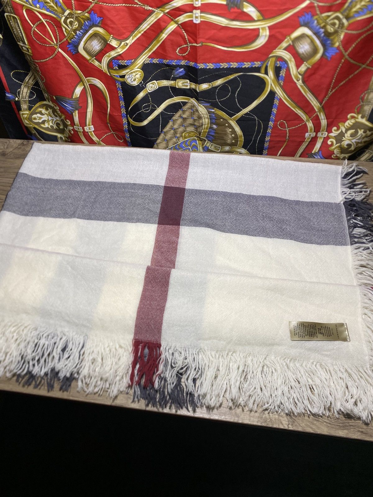 Burberry Burberry Large Check Merino Size ONE SIZE - 5 Thumbnail