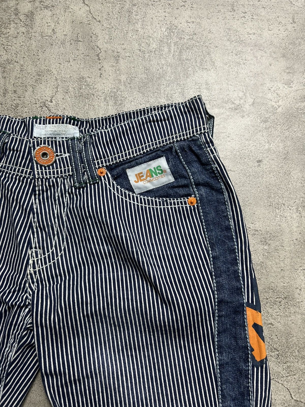 Hysteric Glamour 2000s Blue Moon Blue Hickory Big Logo Short Pants Size US 27 - 4 Thumbnail