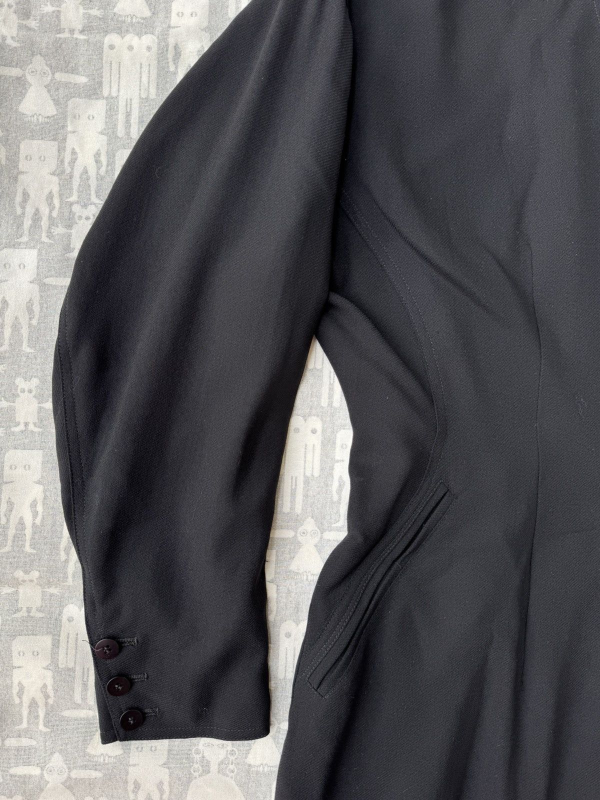 Ann Demeulemeester Ann Demeulemeester 1980's Darted C-Shaped Wool Light Coat Size US S / EU 44-46 / 1 - 4 Thumbnail