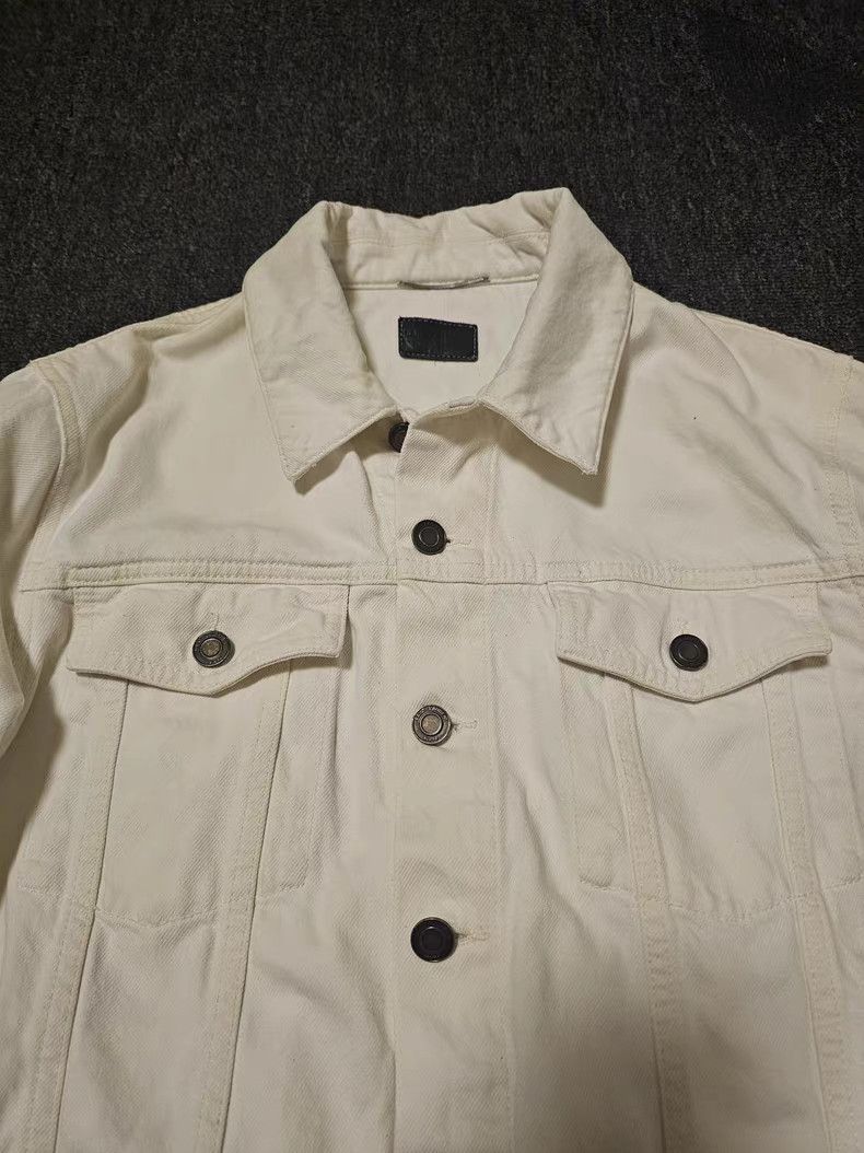 Saint Laurent Paris SAINT LAURENT YSL Off-White Denim Jacket Size US M / EU 48-50 / 2 - 6 Thumbnail