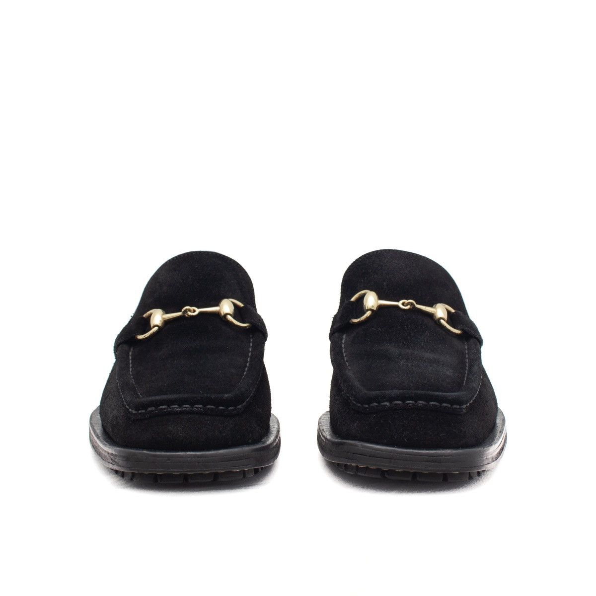 Gucci × Tom Ford VTG GUCCI Tom Ford Era Black Suede Horsebit Lug Sole Loafers Size US 8.5 / EU 41-42 - 11 Thumbnail