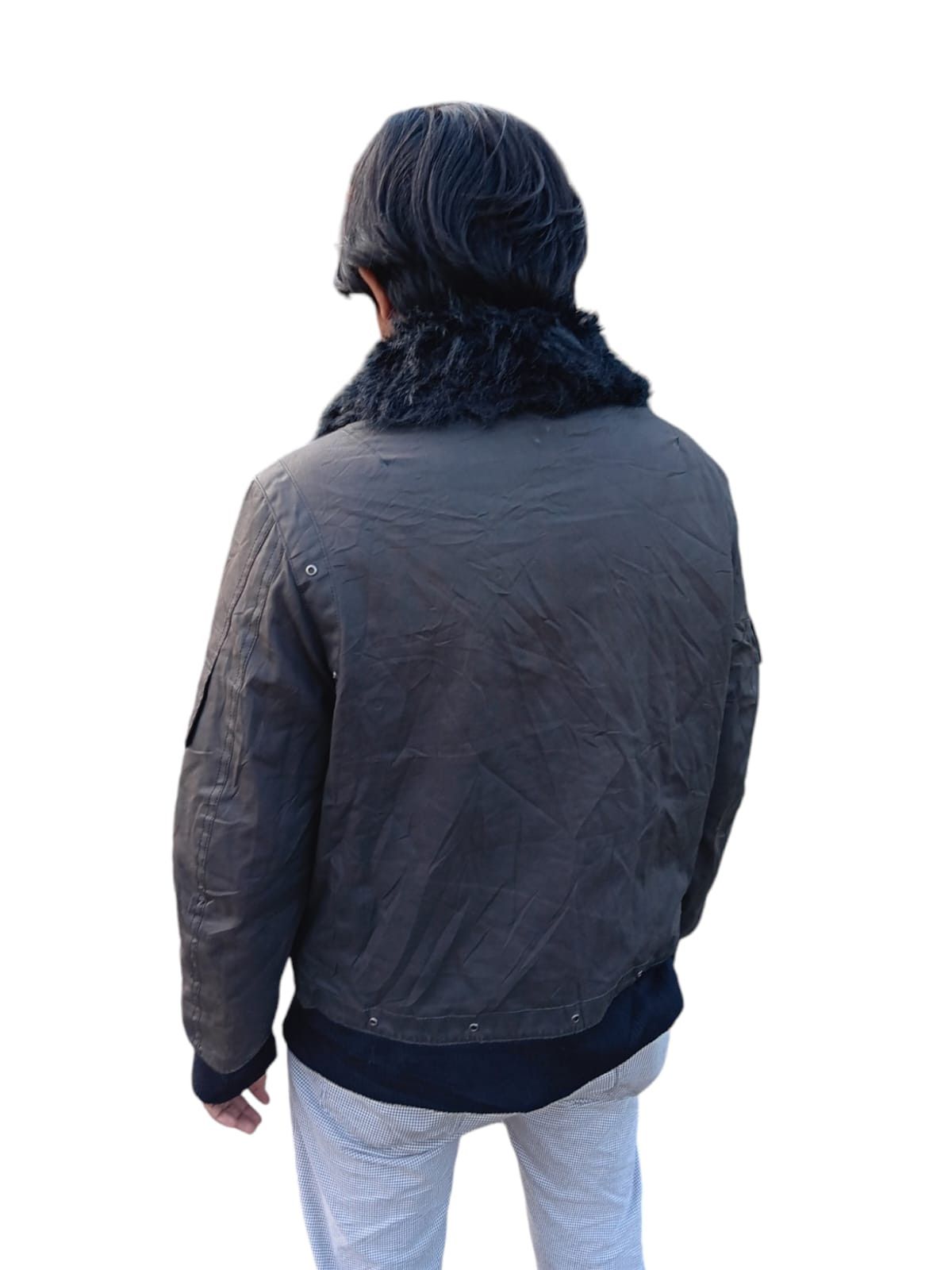 Japanese Brand Endeneu japan faux fur wax cotton jacket Size US M / EU 48-50 / 2 - 6 Thumbnail