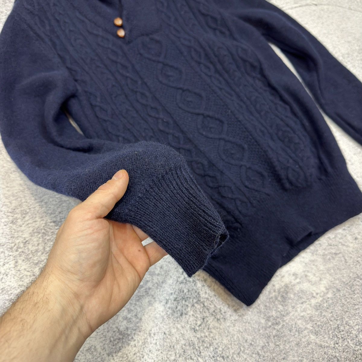 Ben Sherman Ben Sherman Wool Sweater Shawl Collar M size Size US M / EU 48-50 / 2 - 3 Thumbnail