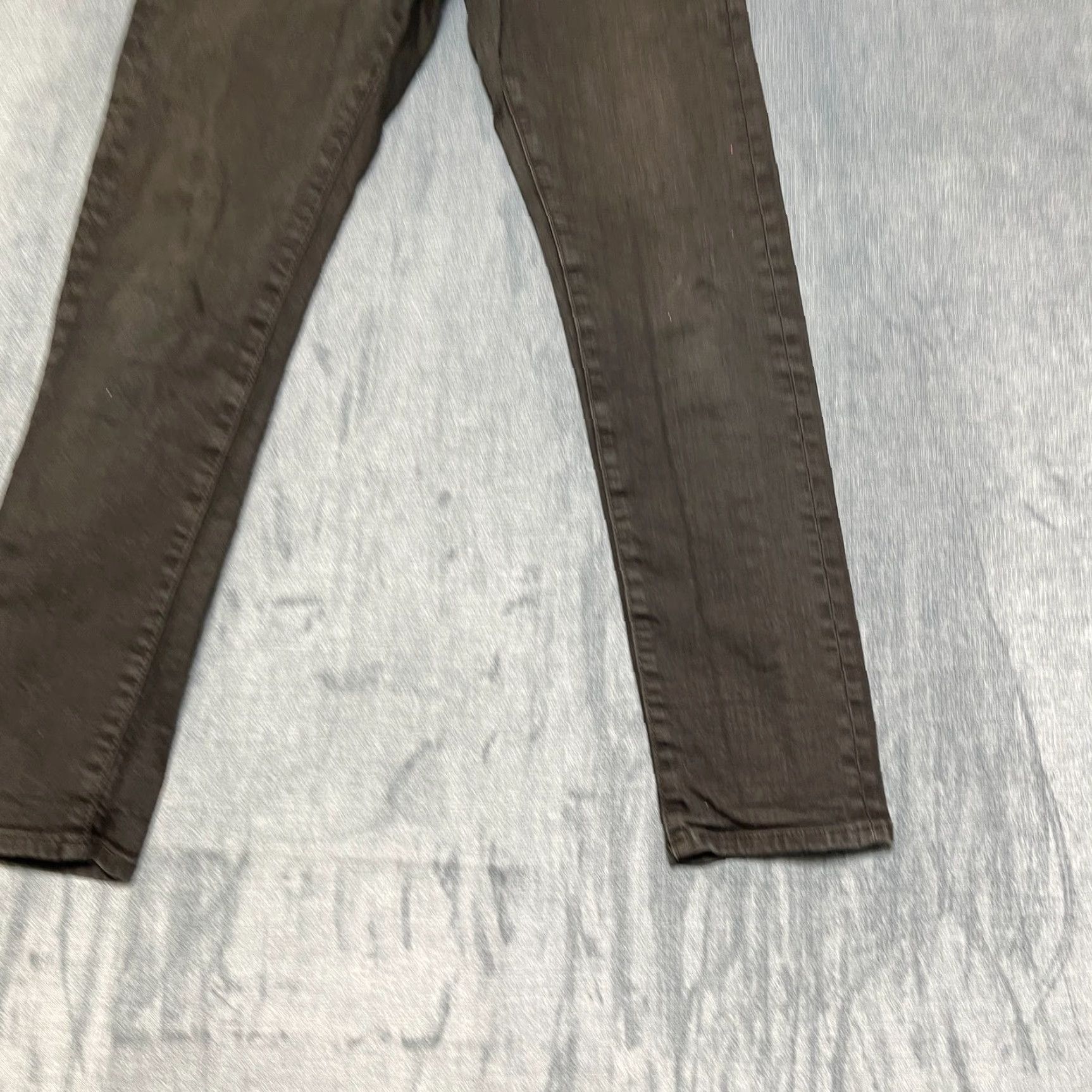 Uniqlo Uniqlo Jeans Mens 29x32 Black Denim Stretch Slim Straight Fit - 5-Pocket Cotton Spandex Raised Rise Mid Size US 29 - 2 Thumbnail