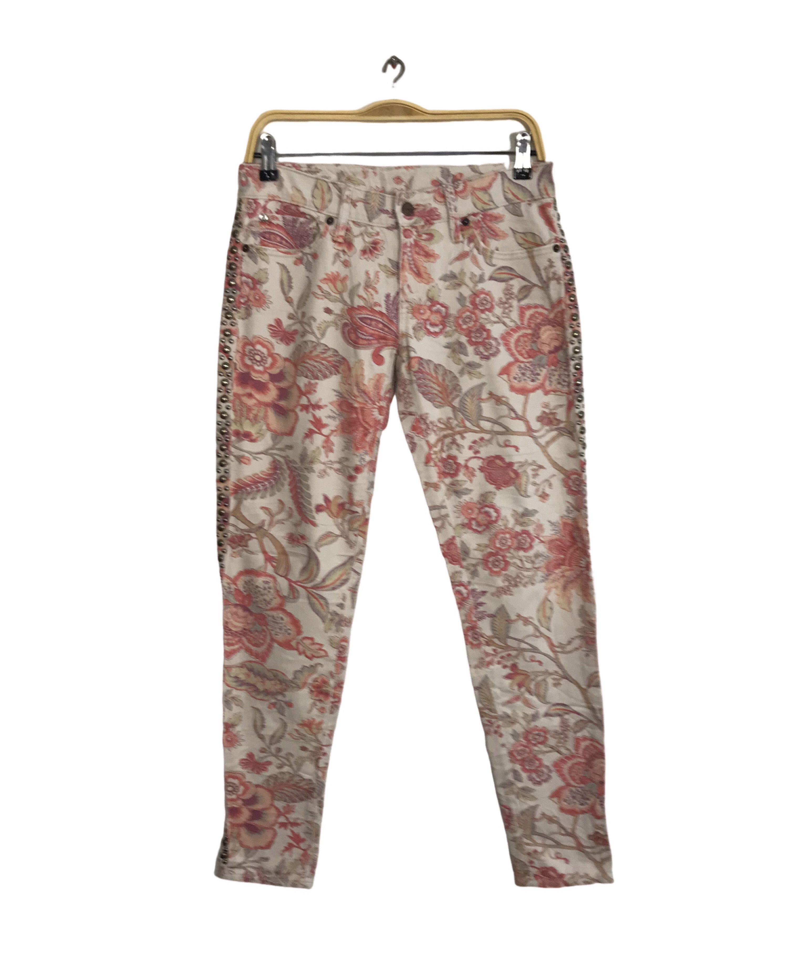 Ralph Lauren Ralph Lauren Denim Pant Paisley Art All Over Printed Size 29" - 1 Thumbnail