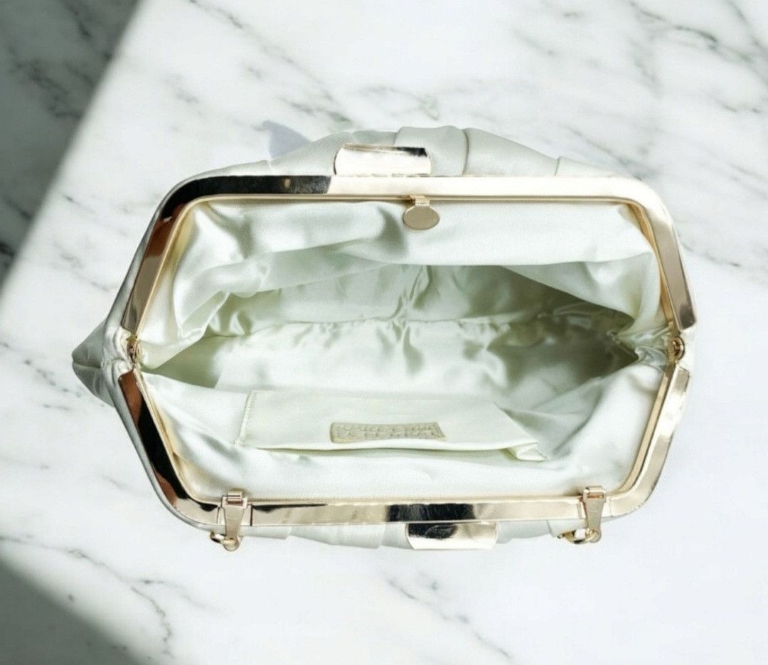 Badgley Mischka Badgley Mischka Floral Embellished Satin Clutch Size ONE SIZE - 3 Thumbnail