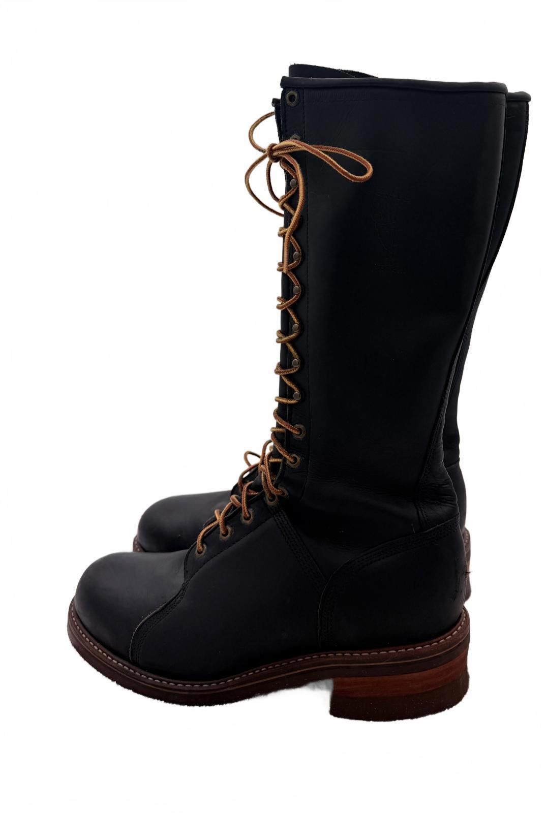 Other Hall's Lineman Motorcycle Boots 12E Gorgeous w/ New Soles! Size US 12 / EU 45 - 3 Thumbnail