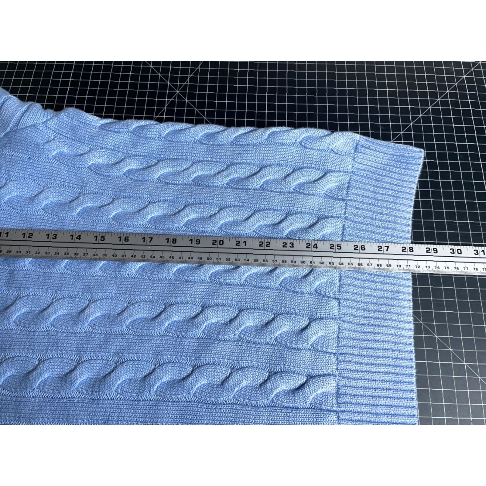 Polo Ralph Lauren Polo Ralph Lauren Sweater Men XL Blue Cable Knit 100% Cotton Crewneck Size US XL / EU 56 / 4 - 6 Thumbnail