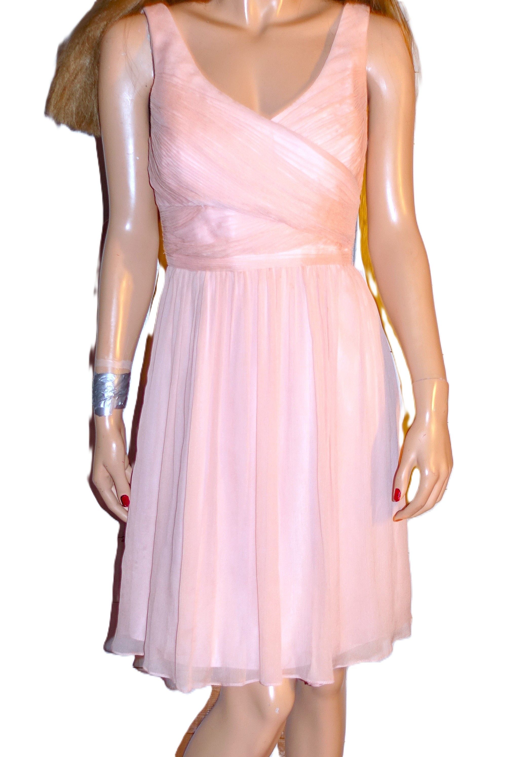 J.Crew J. Crew Light Pink Silk Party Dress 6 Size M / US 6-8 / IT 42-44 - 1 Thumbnail