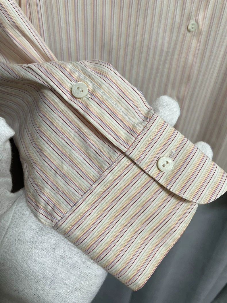 Loro Piana LORO PIANA Cotton striped business shirt Size M / US 6-8 / IT 42-44 - 4 Thumbnail