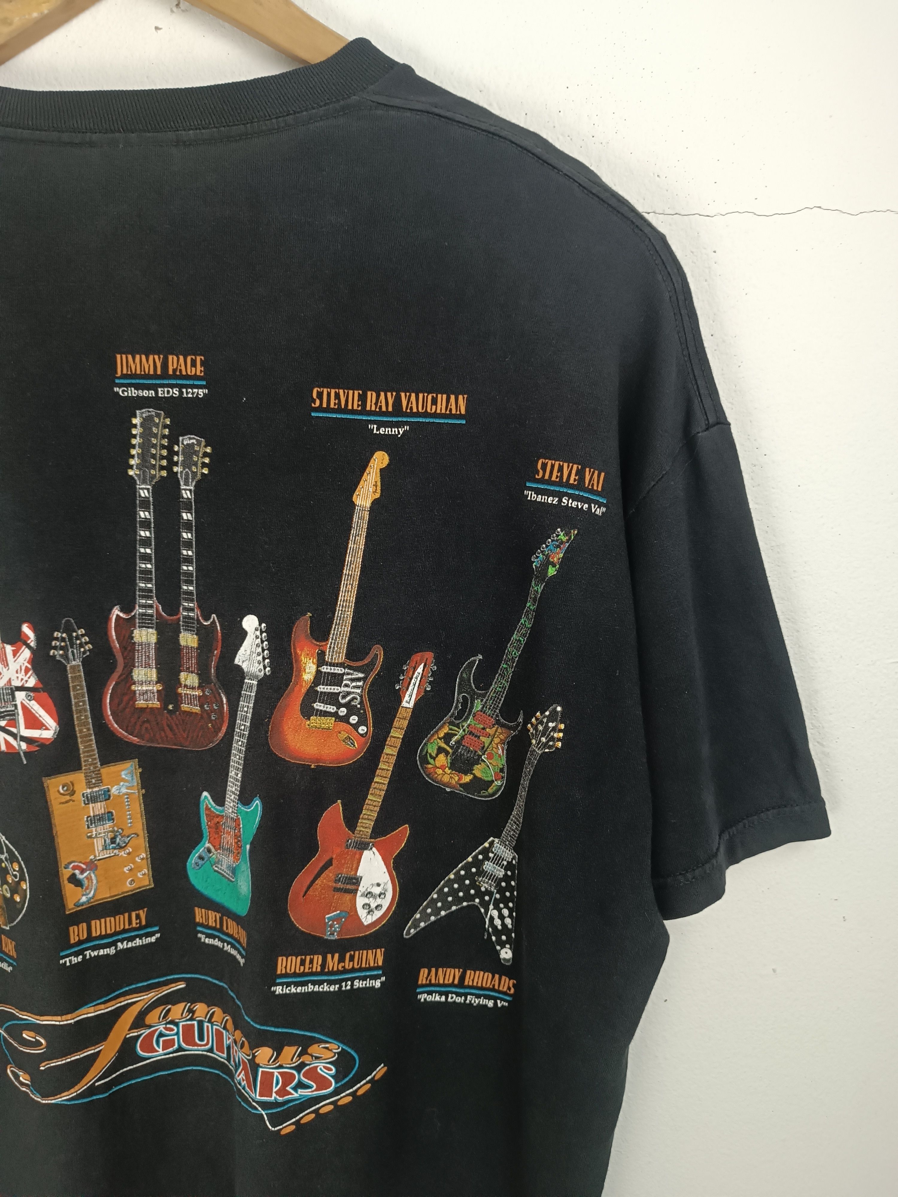 Vintage VINTAGE 2000s FAMOUS GUITAR PRINCE JIMMY PAGE HENDRIX VAI Ts Size US XL / EU 56 / 4 - 14 Thumbnail