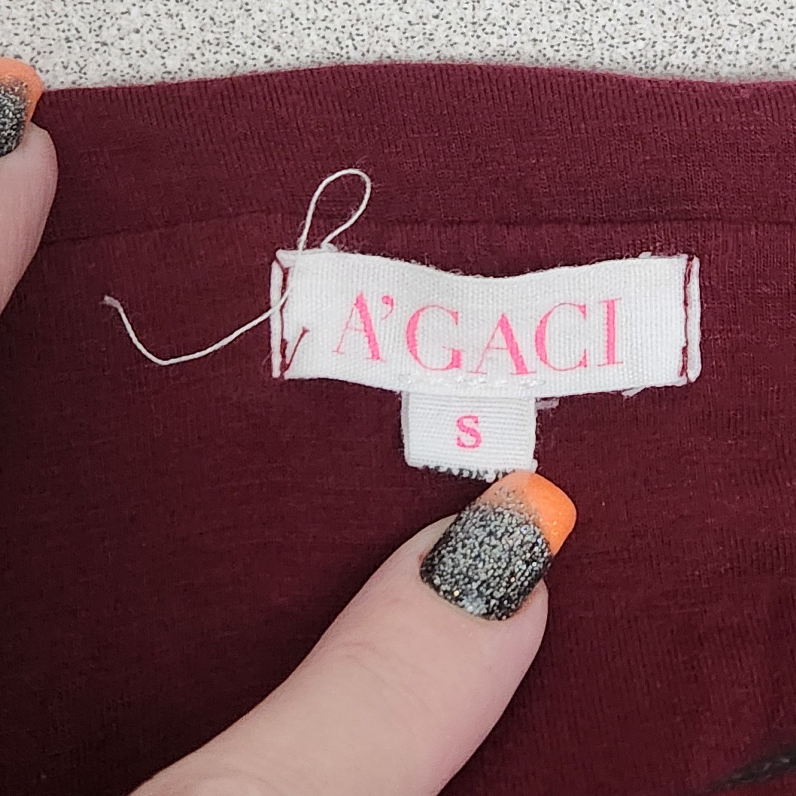 Other A'Gaci Burgundy Strapless Ruched Sides And Legs Jumper Small Size 26" / US 2 / IT 38 - 6 Thumbnail