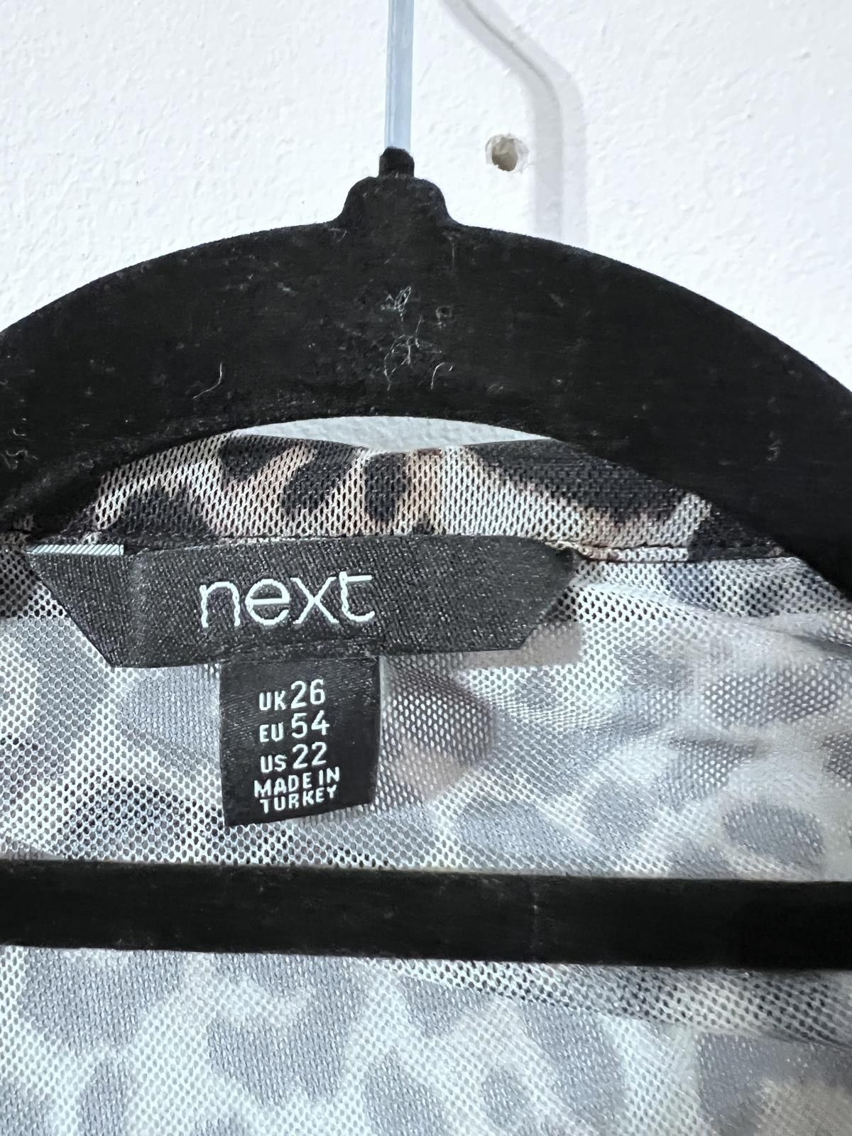 NEXT Next Leopard Print Sheer Shirt – UK 26 Size 3XL / US 20-22 - 4 Thumbnail