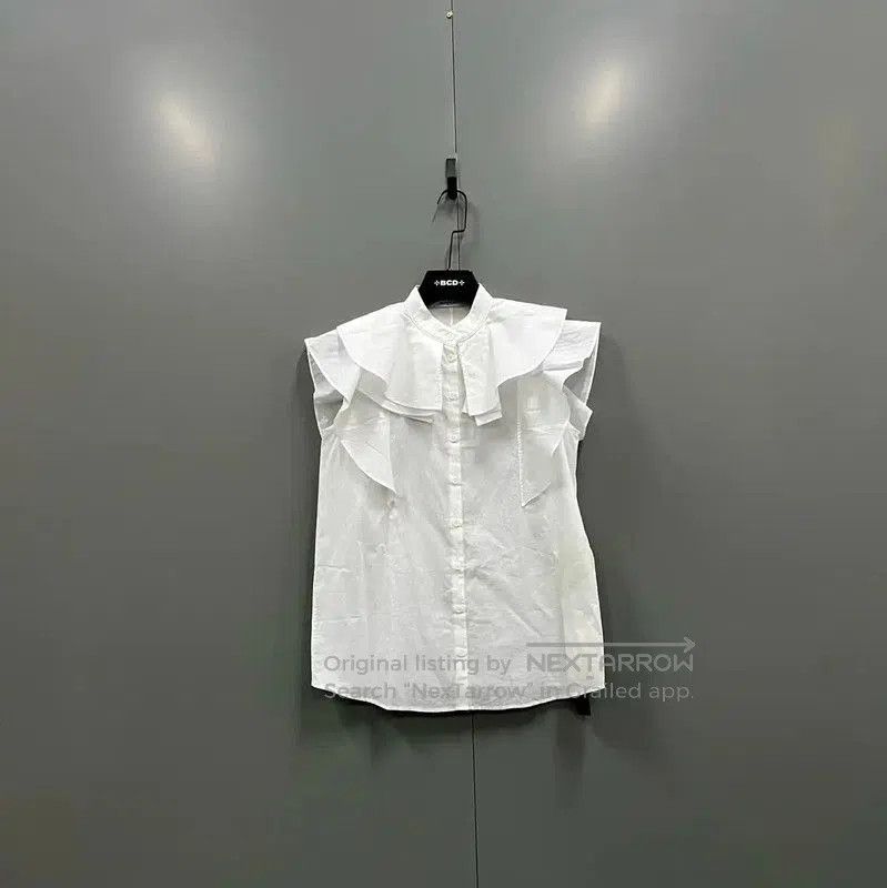 Givenchy Givenchy White Summer Short Sleeve Shirt . Size XXS / US 00 / IT 34 - 1 Thumbnail