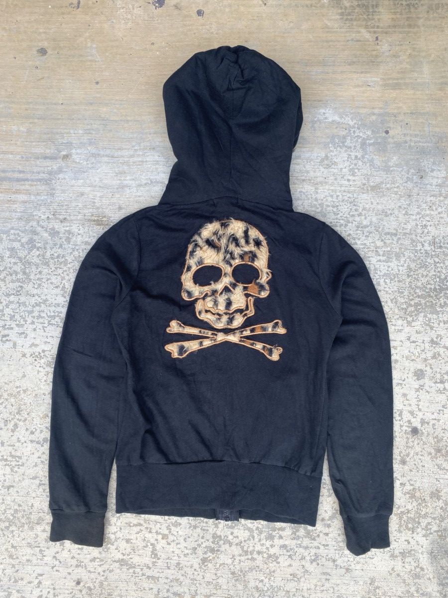 Japanese Brand M.K.R embroidery skull zipper hoodie Size S / US 4 / IT 40 - 1 Thumbnail