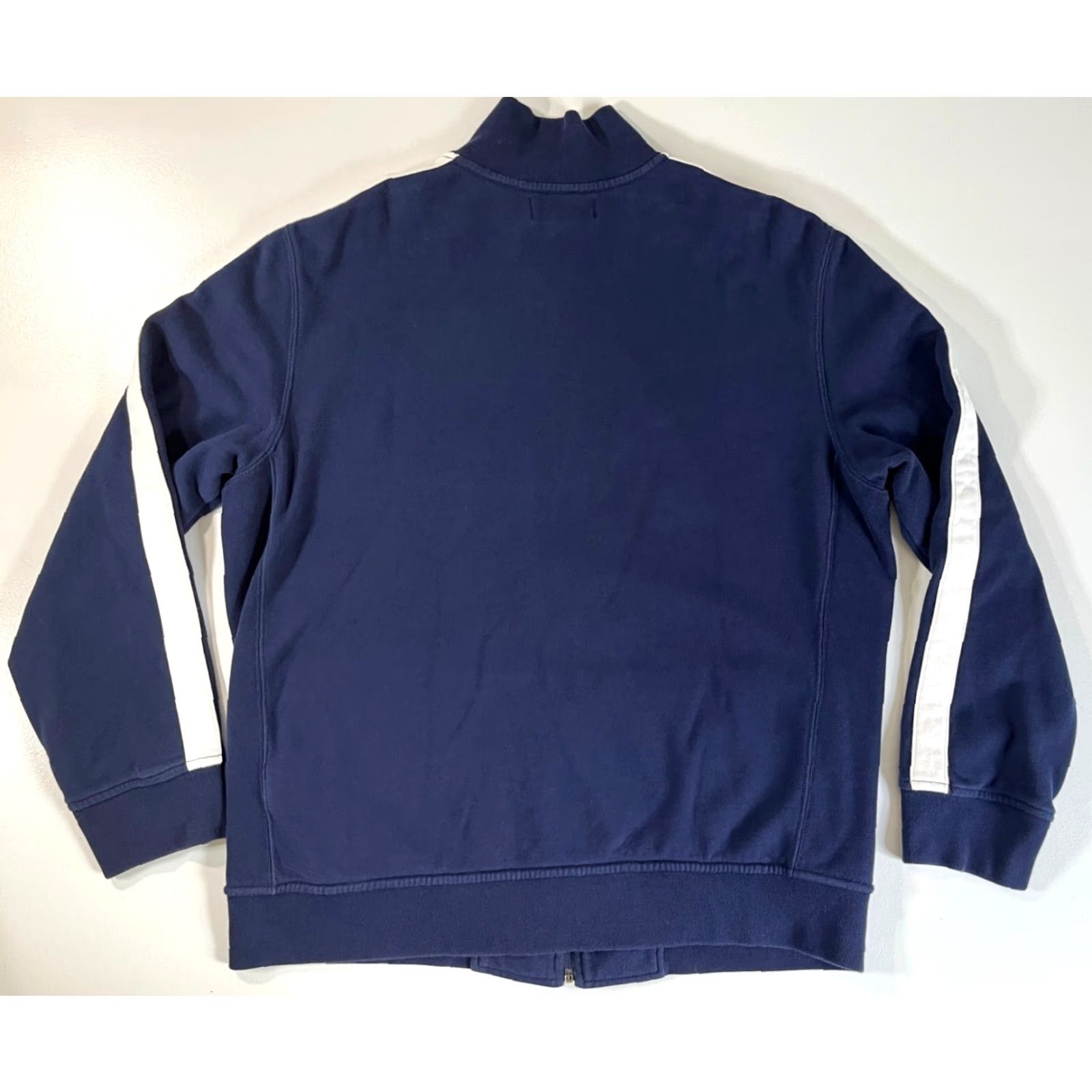 Polo Ralph Lauren Polo Ralph Lauren Jacket Men’s Track Jacket XL Navy Solid Full Zip Pockets Embroidered Vintage Style Size US XL / EU 56 / 4 - 4 Thumbnail