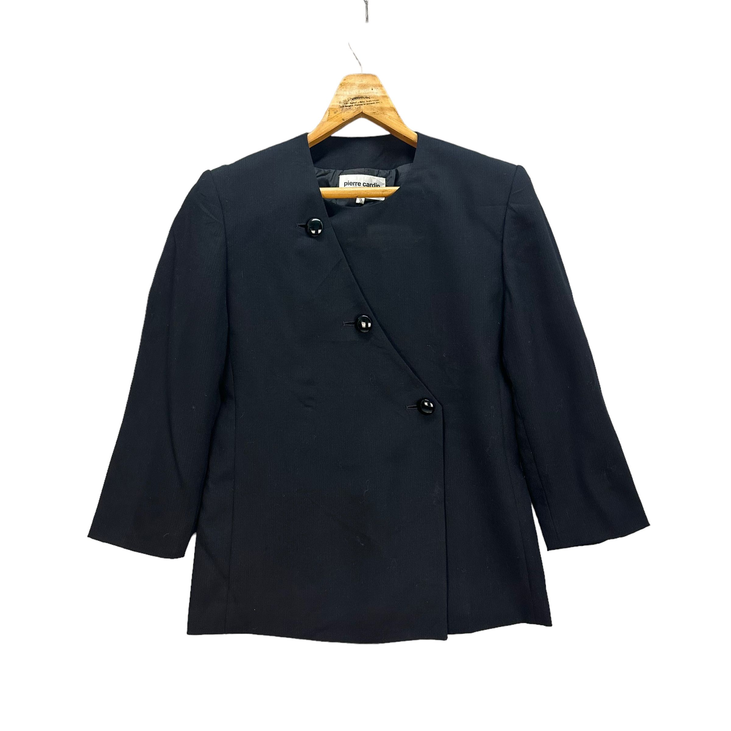 image of Pierre Cardin Paris Suit Jacket 8246-217 in Black, Women's (Size Small)