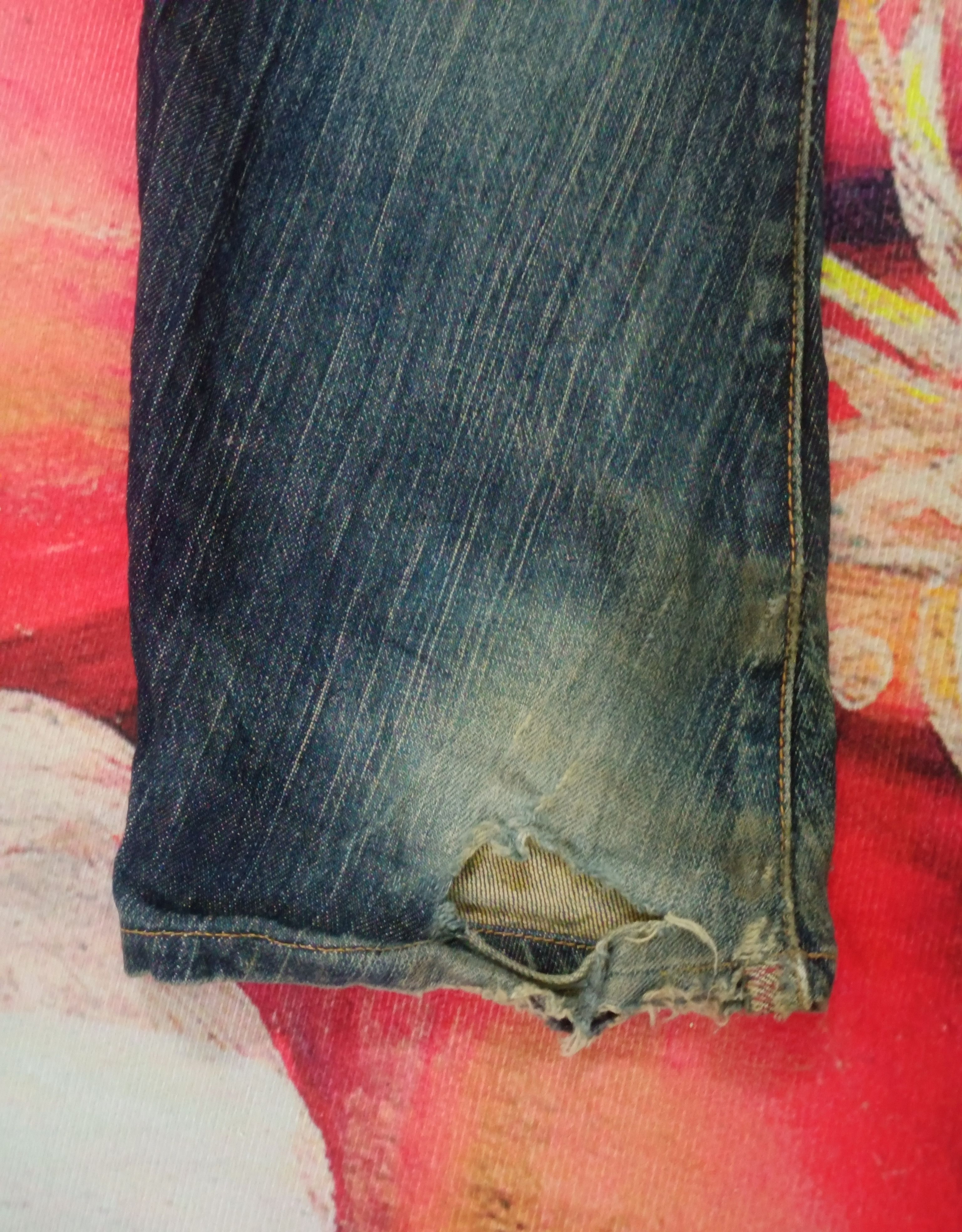 Edwin Rare Vintage Edwin Blue Trip Distressed Jeans Denim Size US 30 / EU 46 - 17 Thumbnail