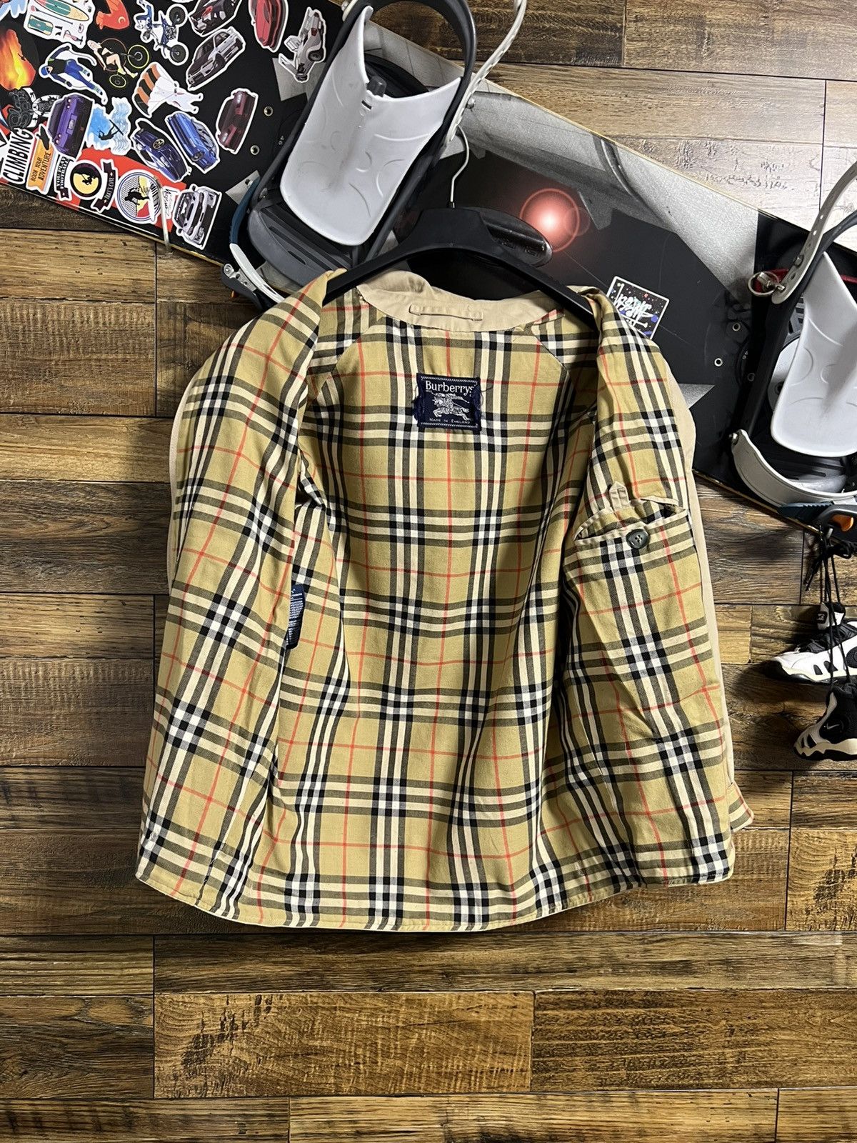 Burberry Vintage Burberrys England Men's Beige Nova Check Jacket Size US M / EU 48-50 / 2 - 7 Thumbnail