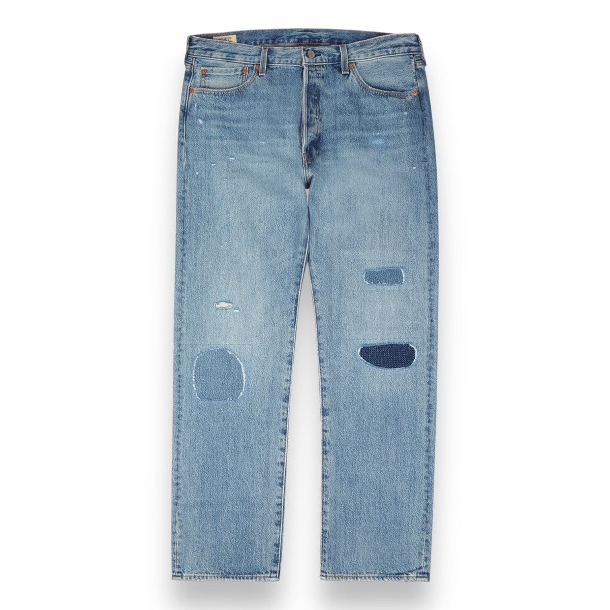 Levi's Levi’s 501 150 anniversary patchwork denim jeans pants Size US 32 / EU 48 - 1 Thumbnail