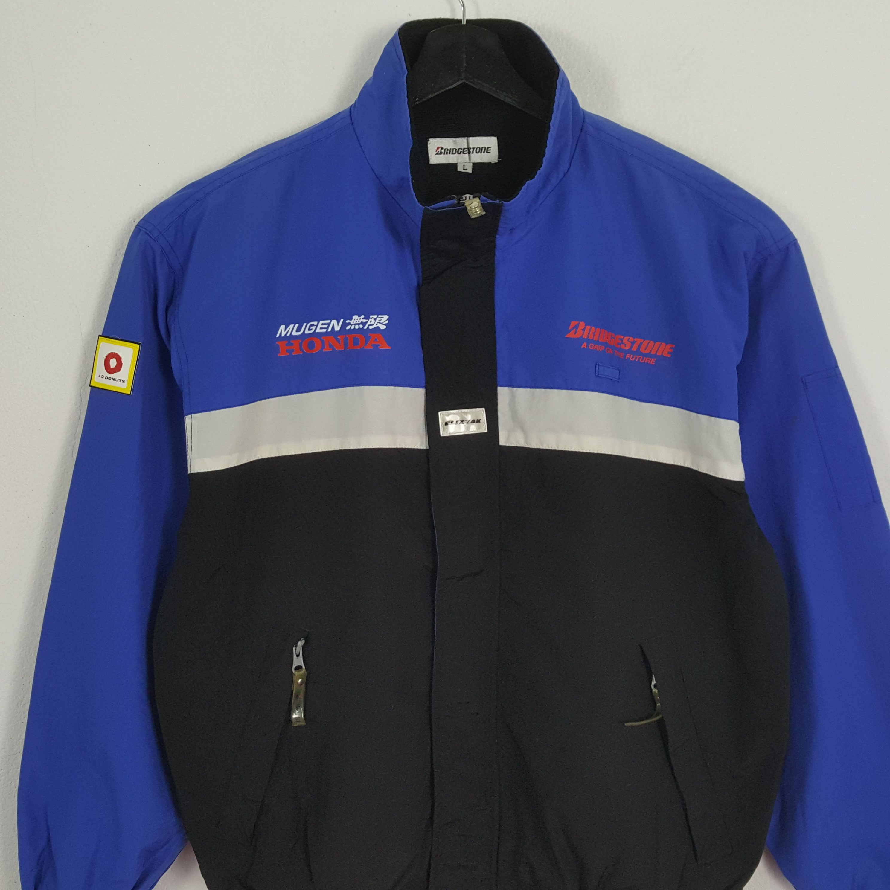 Vintage BRIDGESTONE X MUGEN HONDA Custom Art Jacket Size US L / EU 52-54 / 3 - 4 Thumbnail