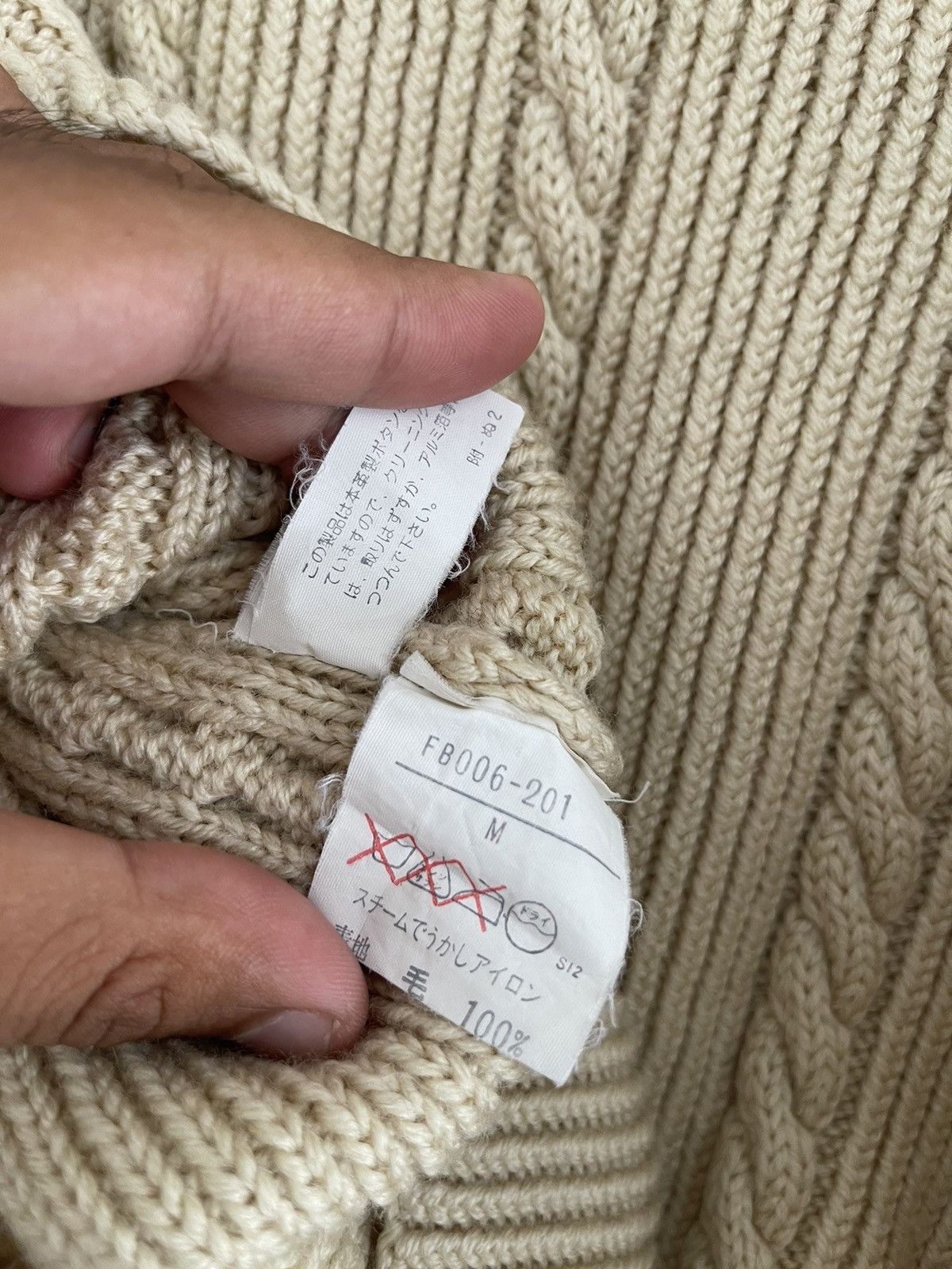 Burberry Vintage Burberrys Cable Knit Sweaters Burberry Size M / US 6-8 / IT 42-44 - 6 Thumbnail