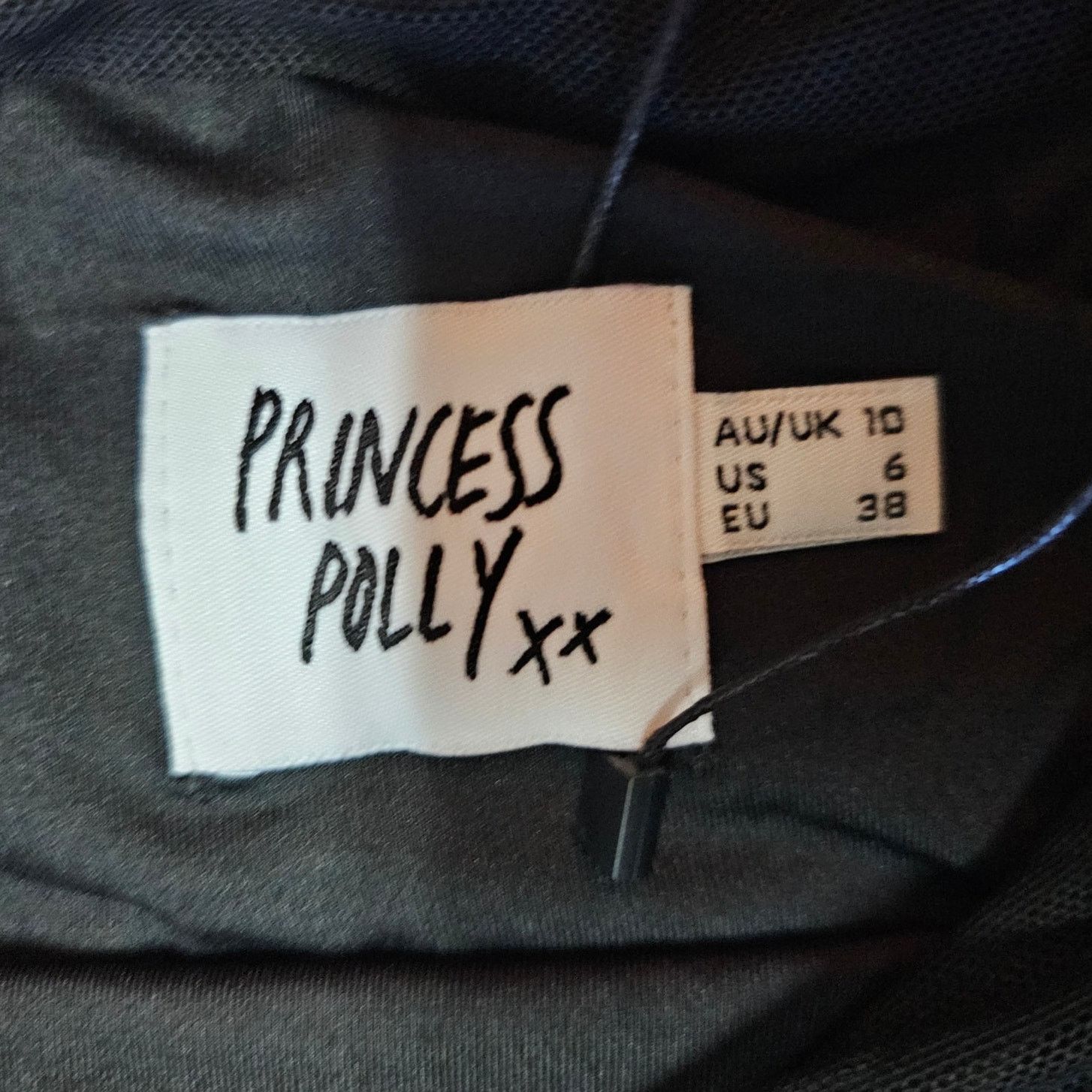 PRINCESS POLLY NWT Princess Polly Chani Mini Dress Black Size 6 Size M / US 6-8 / IT 42-44 - 7 Thumbnail