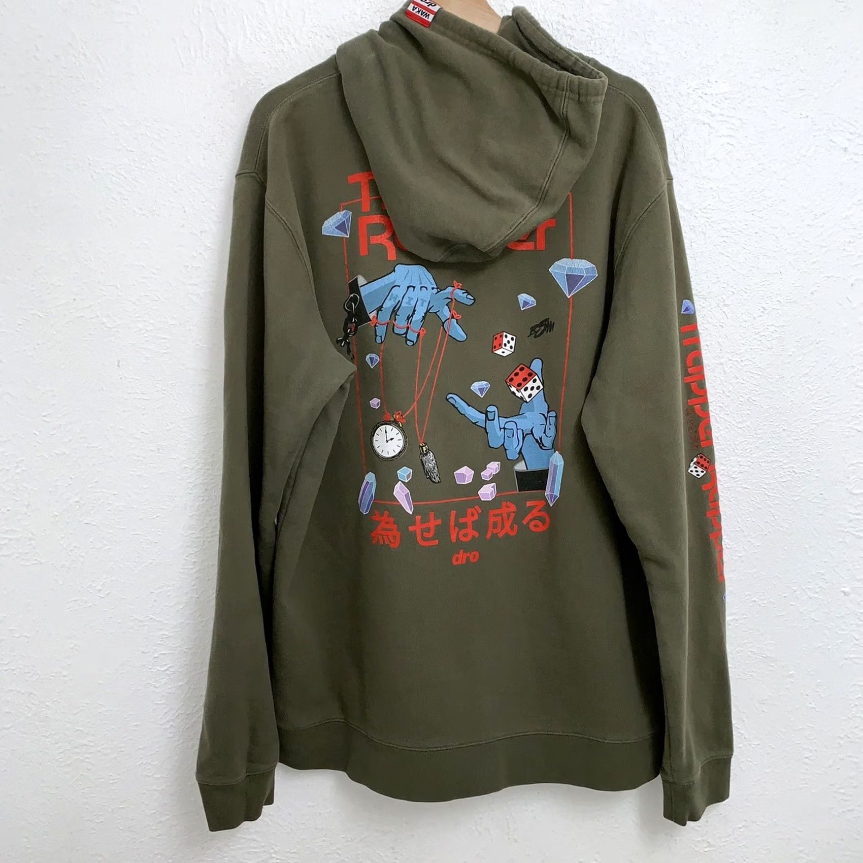 Doublet DRO Shirt Mens XL Green Waka Flocka Trapper Rapper Hoodie Sweatshirt Double Sided Size Size US XL / EU 56 / 4 - 2 Thumbnail