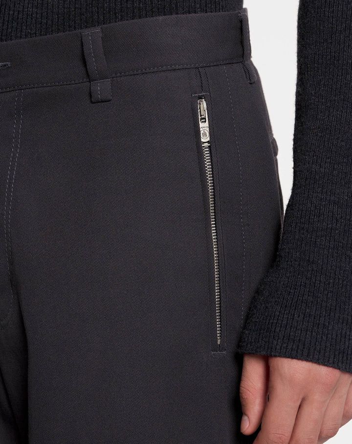 Lanvin o1s22i1n1024 Biker Gabardine Trouser in Purple Size US 34 / EU 50 - 5 Thumbnail
