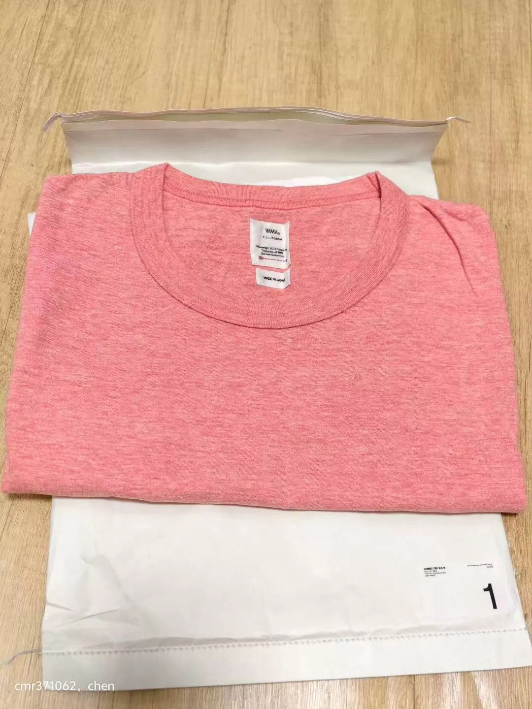 Visvim visvim 23aw jumbo tee s/s pink oversized w1 unisex new Size US S / EU 44-46 / 1 - 6 Thumbnail