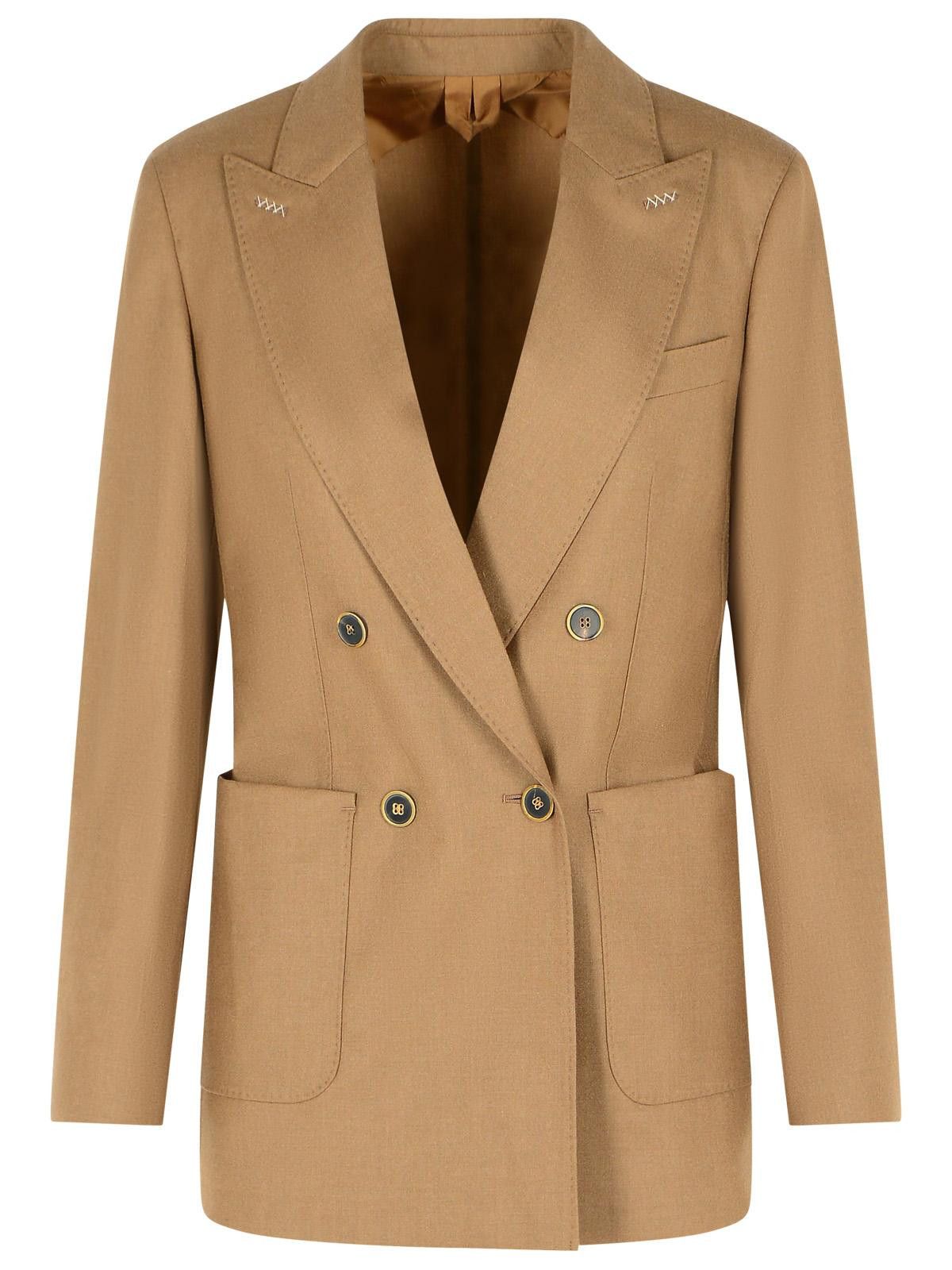Max Mara MAX MARA Brown Cashmere Blazer Size M / US 6-8 / IT 42-44 - 1 Thumbnail