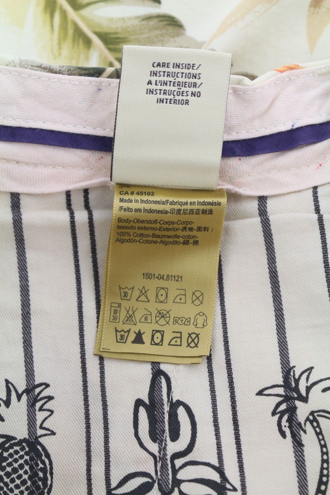 Scotch & Soda W32 Chino Colourful Leaf Pattern Pockets Zip 84176 Size US 32 / EU 48 - 6 Thumbnail