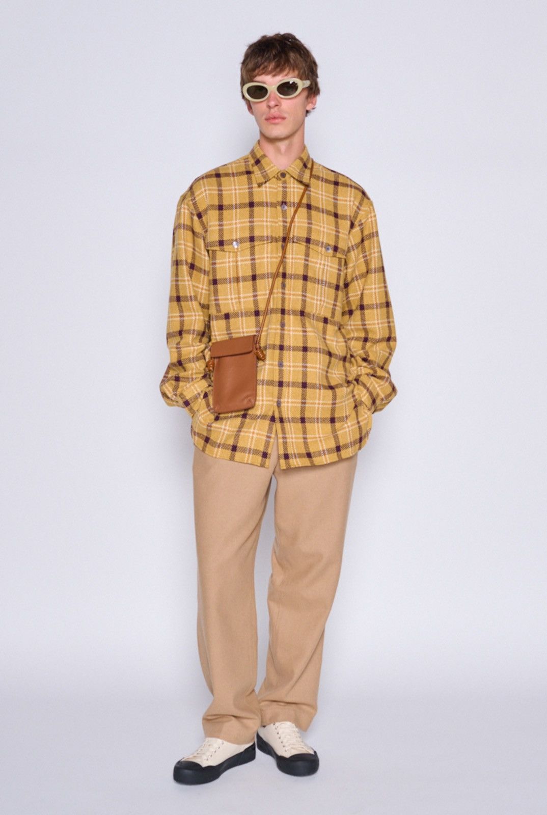 Dries Van Noten Last Size Dries Van Noten Check Cotton Blend Shirt Size US XL / EU 56 / 4 - 5 Thumbnail