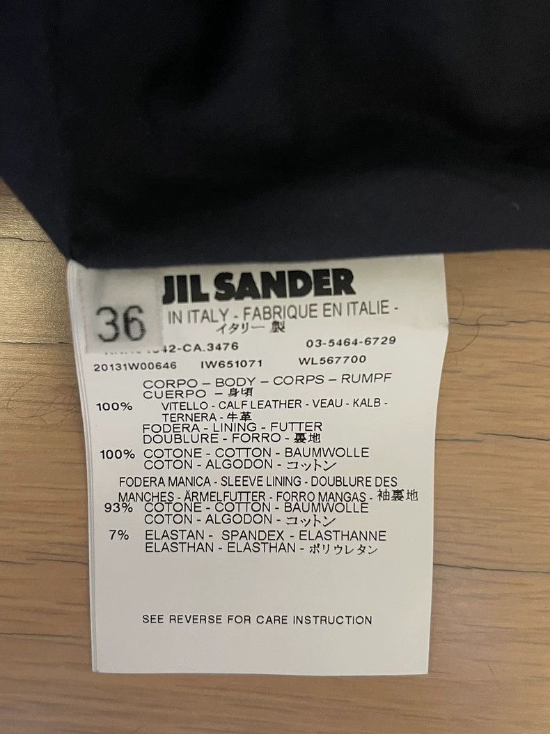 Jil Sander Jil Sander Leather Coat Size XXS / US 00 / IT 34 - 3 Thumbnail