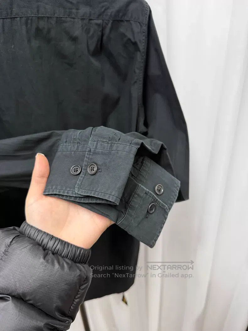 Dries Van Noten DRIES VAN NOTEN Tie Front Asymmetrical Shirt - Black Decon Size US S / EU 44-46 / 1 - 8 Thumbnail