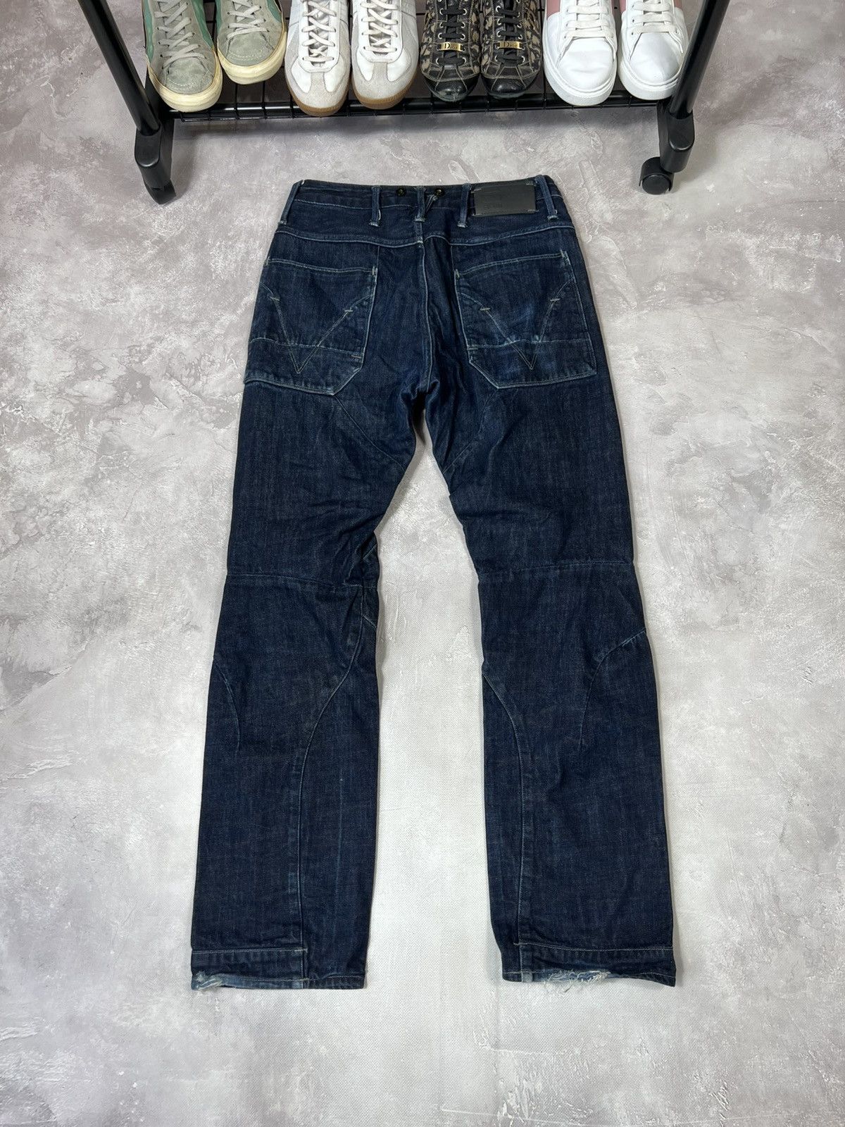 G-Star Vintage Flared G-Star Raw Distressed Baggy Pants Size US 33 - 2 Thumbnail