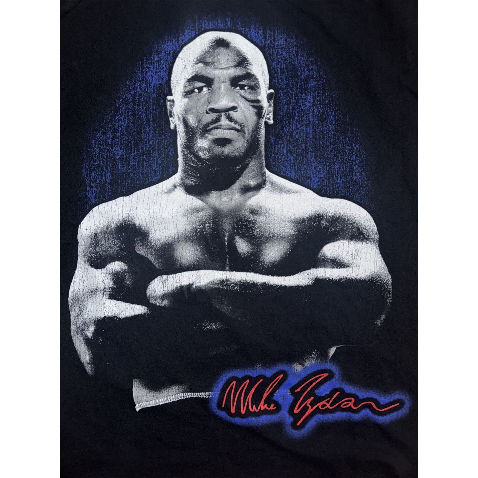 Band Tees × Vintage Mike Tyson Graphic T-Shirt Black Large 21x28 Boxing Legend Size US L / EU 52-54 / 3 - 2 Thumbnail