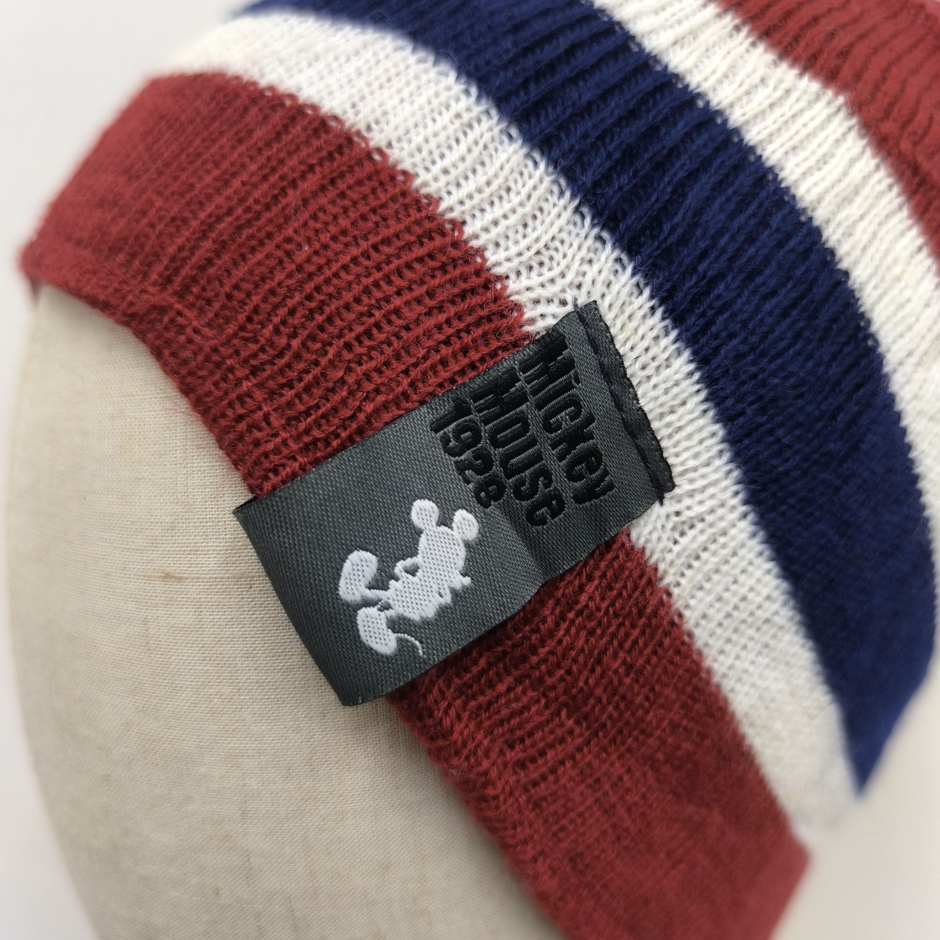 Disney × Mickey Mouse 🌟Disney micker mouse stripes pull on beanie hat Size ONE SIZE - 3 Thumbnail